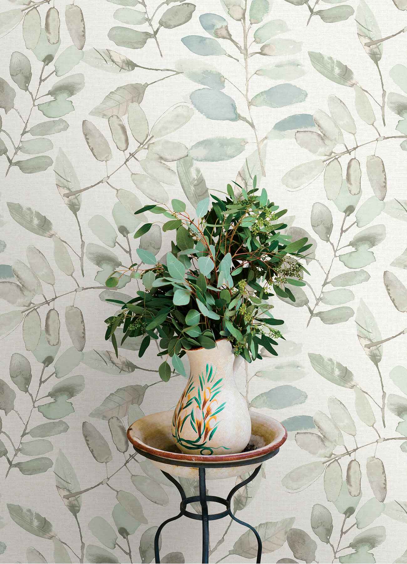 Pinnate Mint Leaves Wallpaper - York Wallcoverings - 4169-13909 - York Wallcoverings Wallpaper