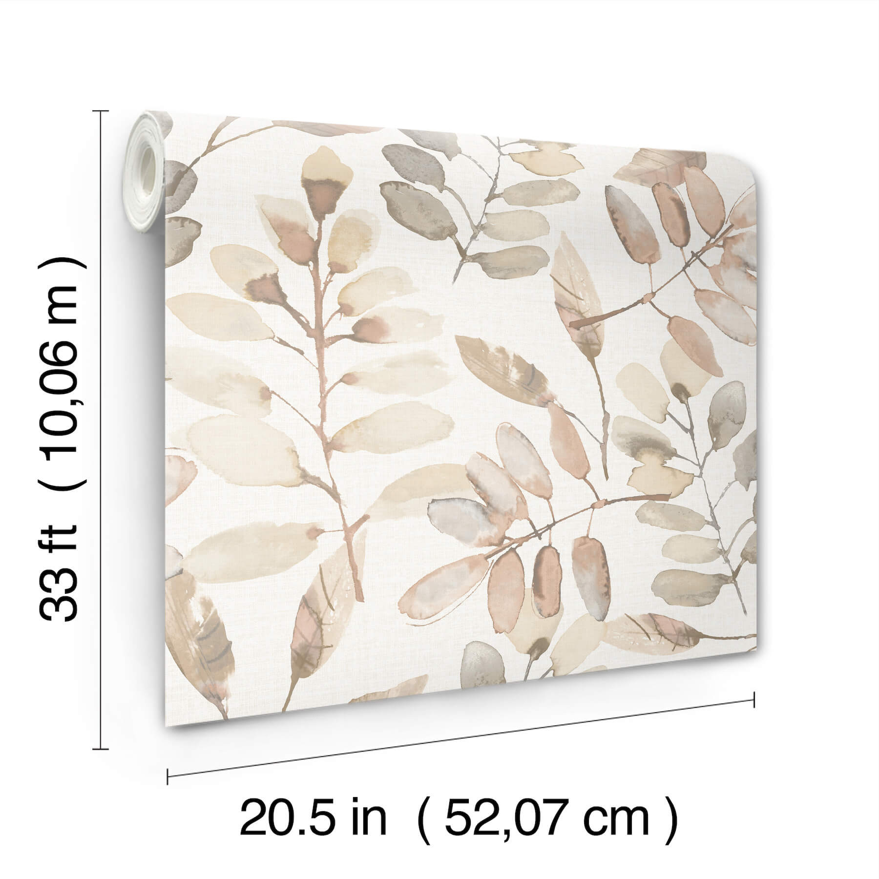 pinnate-salmon-leaves-wallpaper-york-wallcoverings-4169-13912 - York Wallcoverings Wallpaper