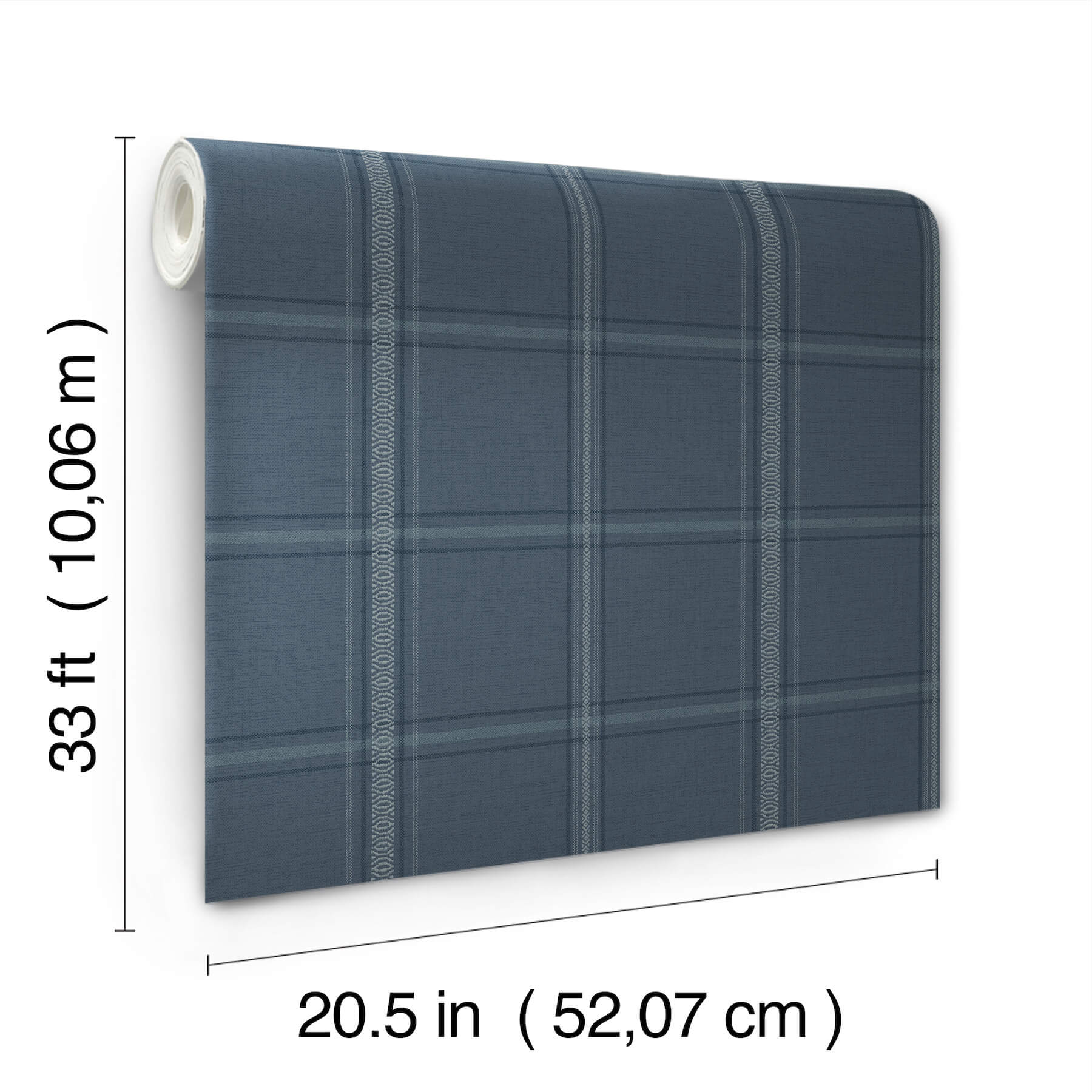 auberge-dark-blue-plaid-wallpaper-york-wallcoverings-4169-27605 - York Wallcoverings Wallpaper
