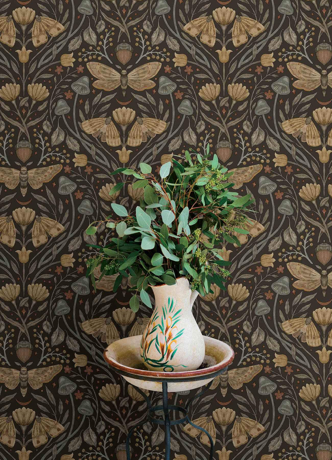 Mystic Moth Black Forest Magic Wallpaper - York Wallcoverings - 4169-83116 - York Wallcoverings Wallpaper