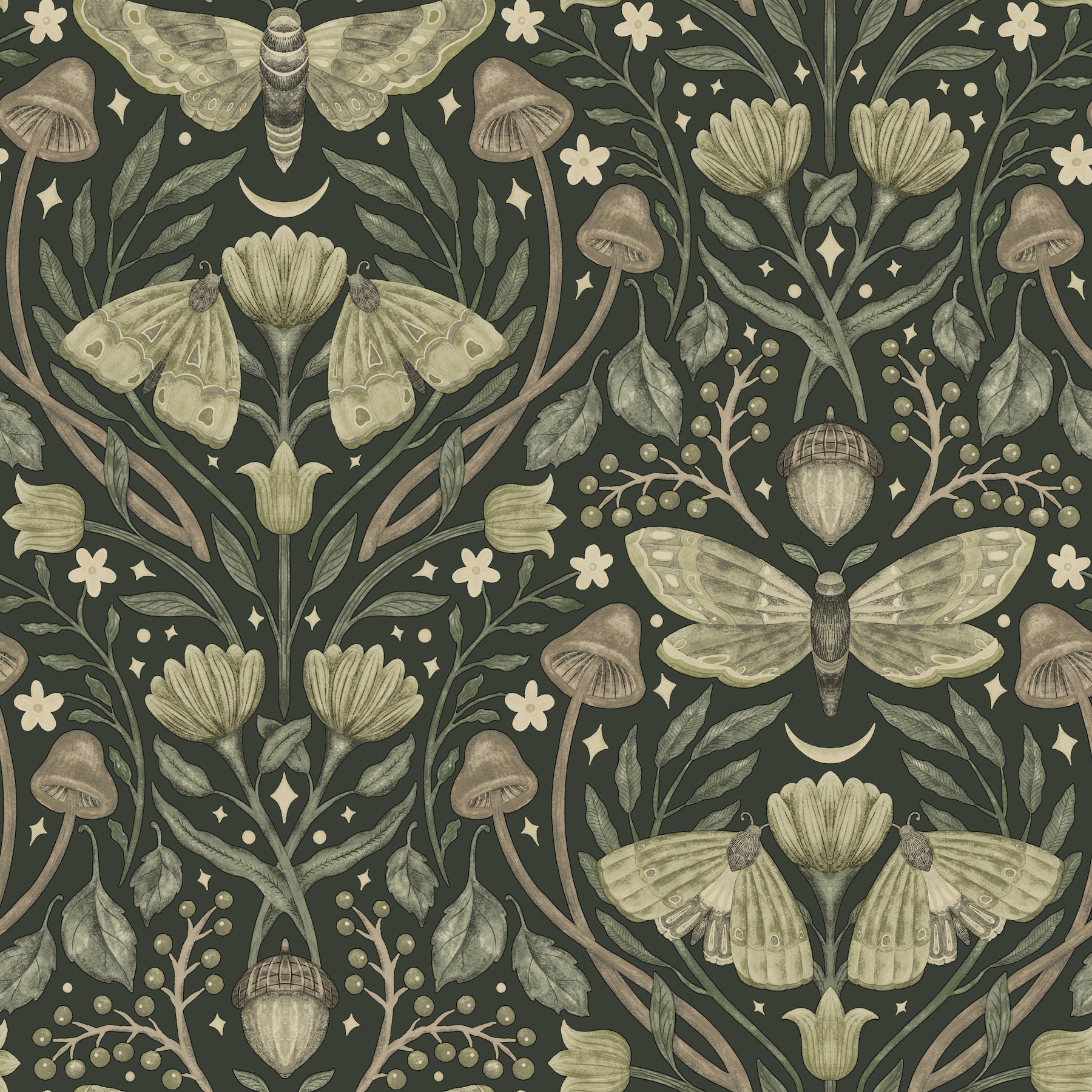 mystic-moth-dark-green-forest-magic-wallpaper-york-wallcoverings-4169-83120