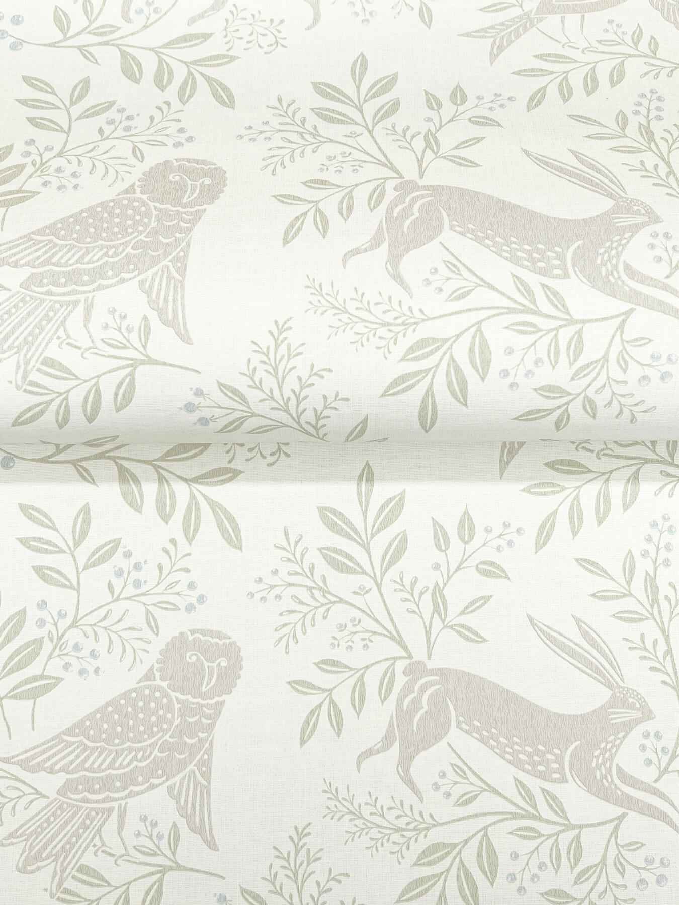 Revelry White Forest Frolic Wallpaper - York Wallcoverings - 4169-83113 - York Wallcoverings Wallpaper