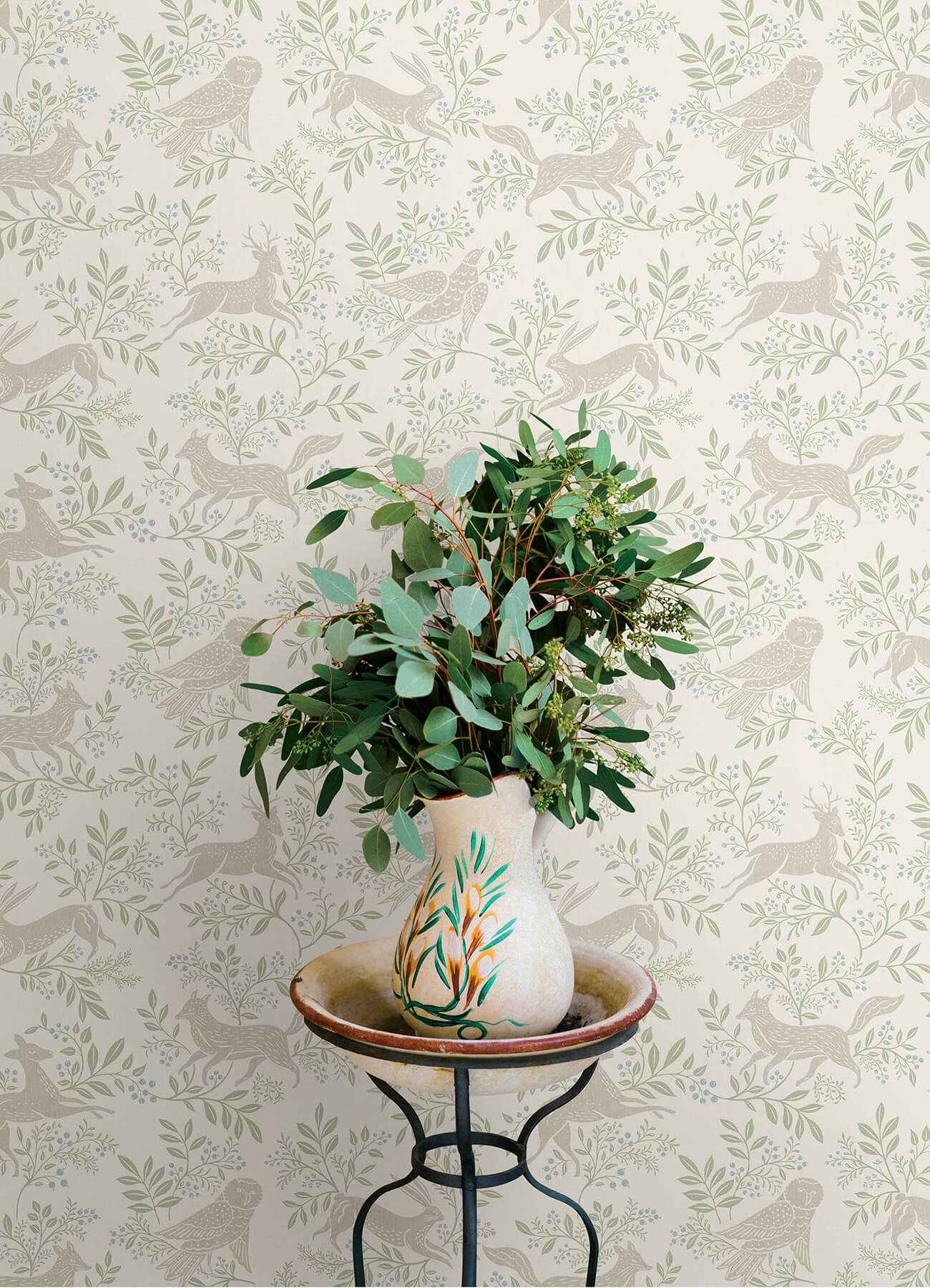 Revelry White Forest Frolic Wallpaper - York Wallcoverings - 4169-83113