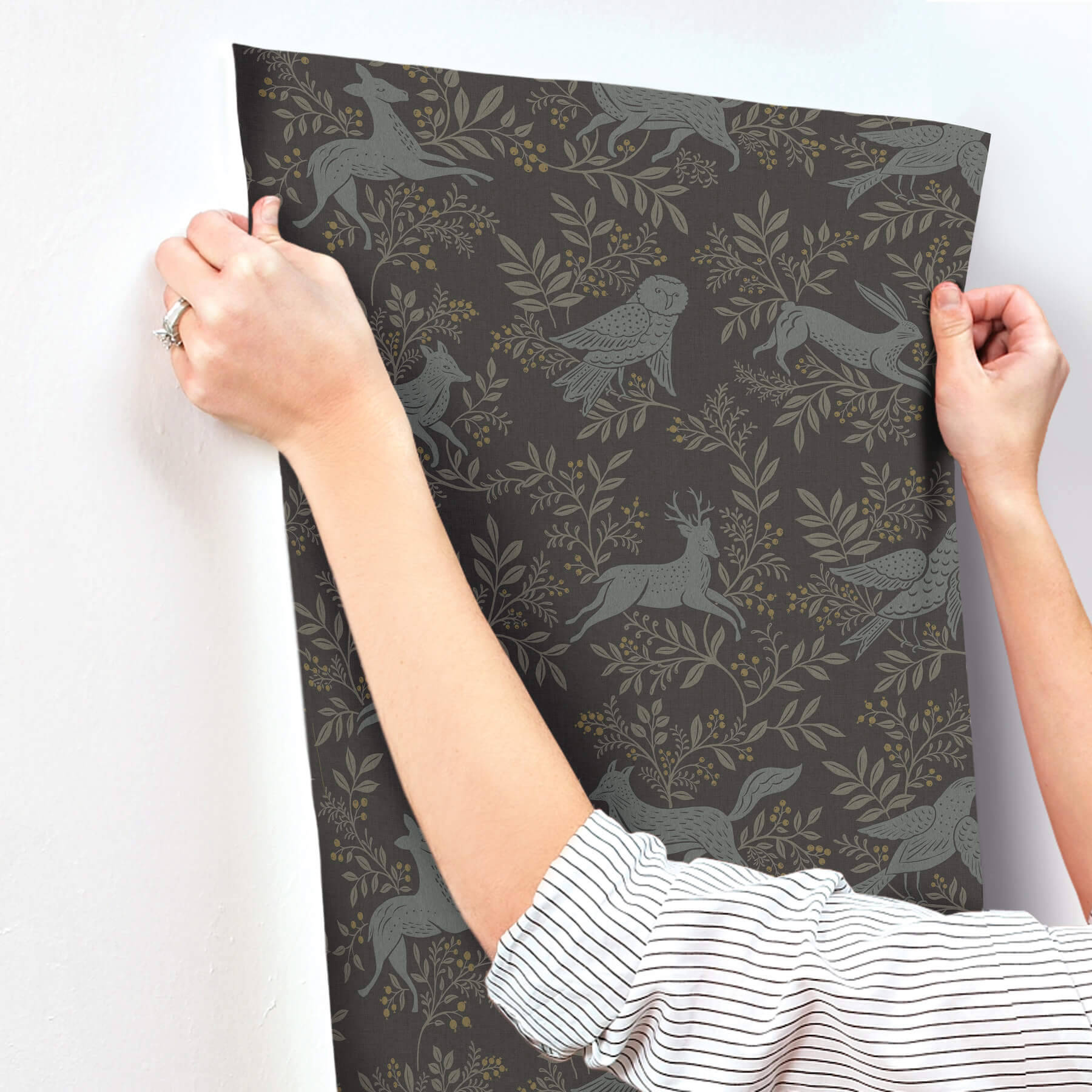 revelry-black-forest-frolic-wallpaper-york-wallcoverings-4169-83114 - York Wallcoverings Wallpaper