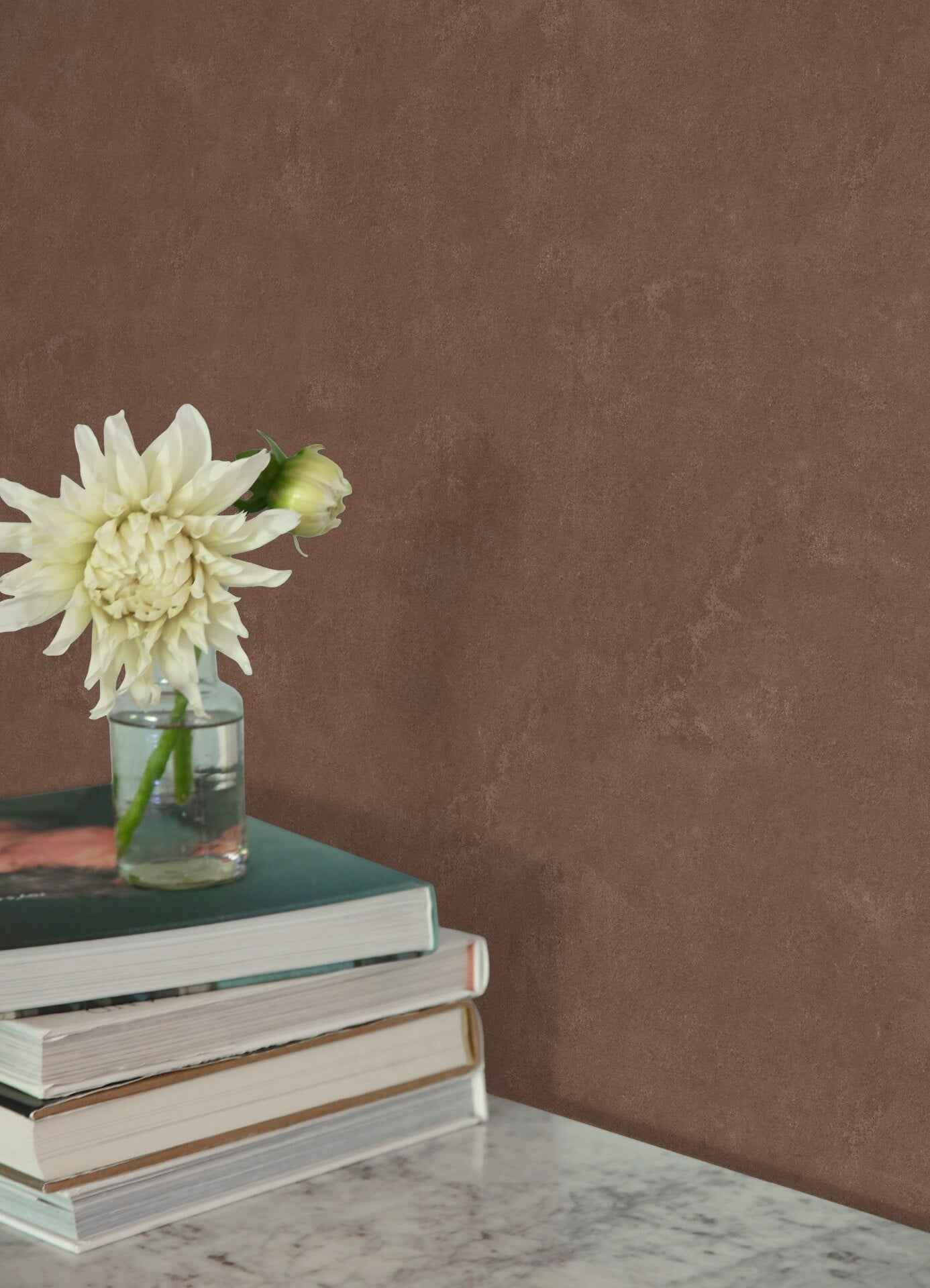 Mr Kate Daphne Limewash Mocha Peel and Stick Wallpaper - York Wallcoverings - RMWS1309 - York Wallcoverings Wallpaper