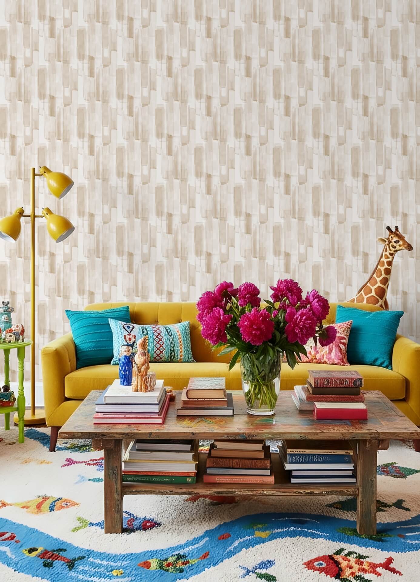 mr-kate-watercolor-glass-neutral-beige-peel-and-stick-wallpaper-york-wallcoverings-rmws1312 - York Wallcoverings Wallpaper