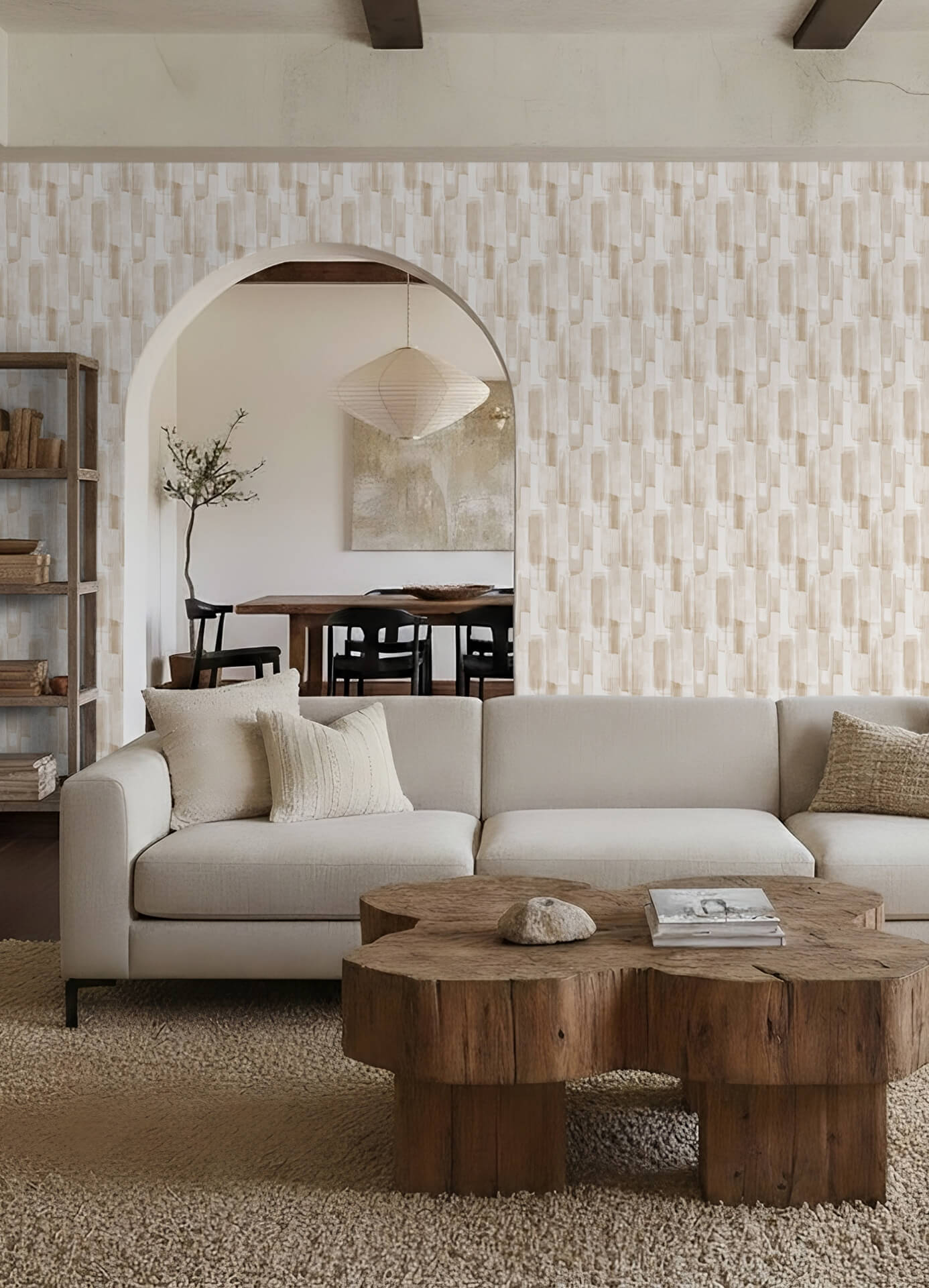 mr-kate-watercolor-glass-neutral-beige-peel-and-stick-wallpaper-york-wallcoverings-rmws1312 - York Wallcoverings Wallpaper