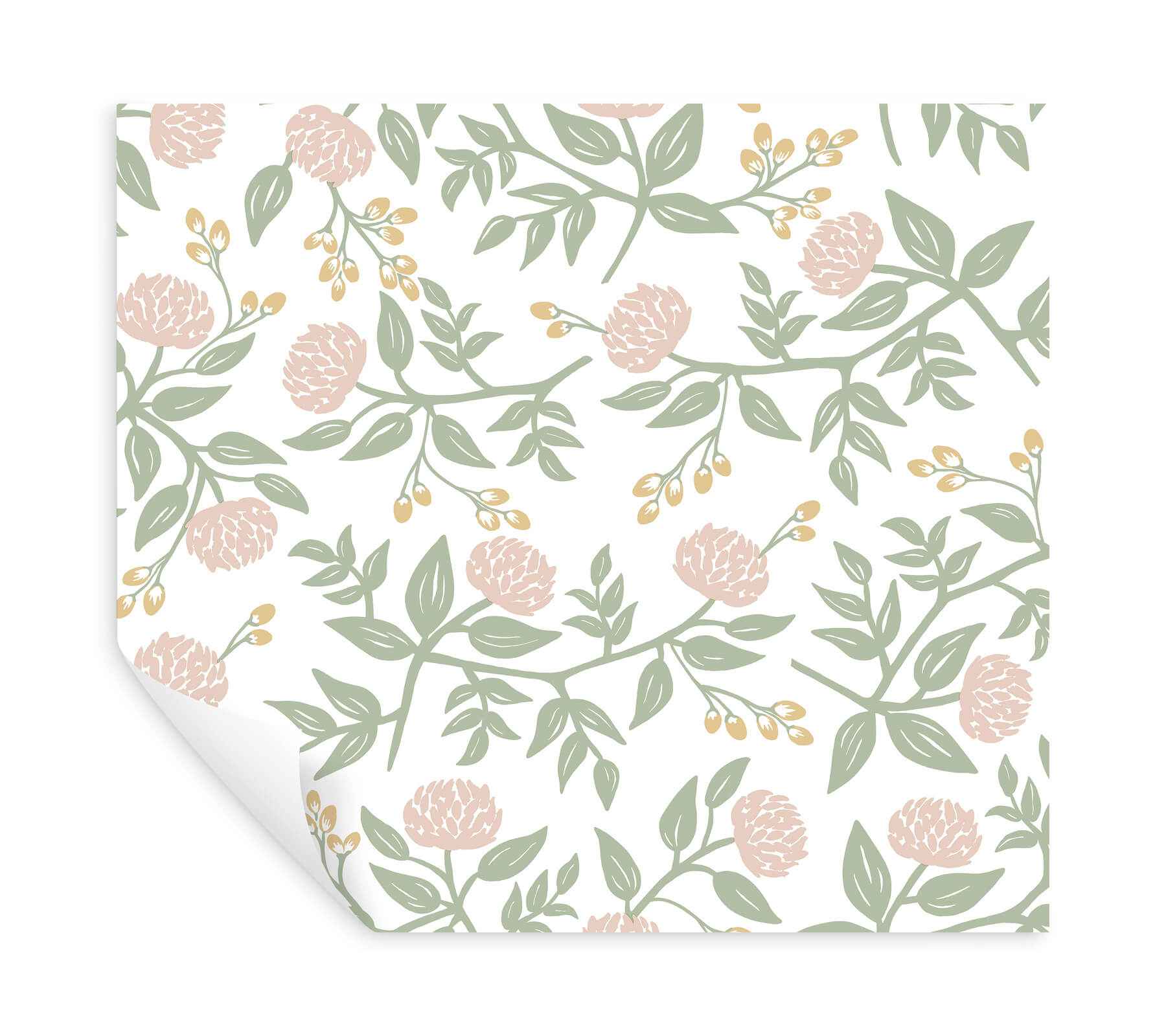 Peonies Blush Floral Premium Peel + Stick Wallpaper - York Wallcoverings - PSW1685RL - York Wallcoverings Wallpaper