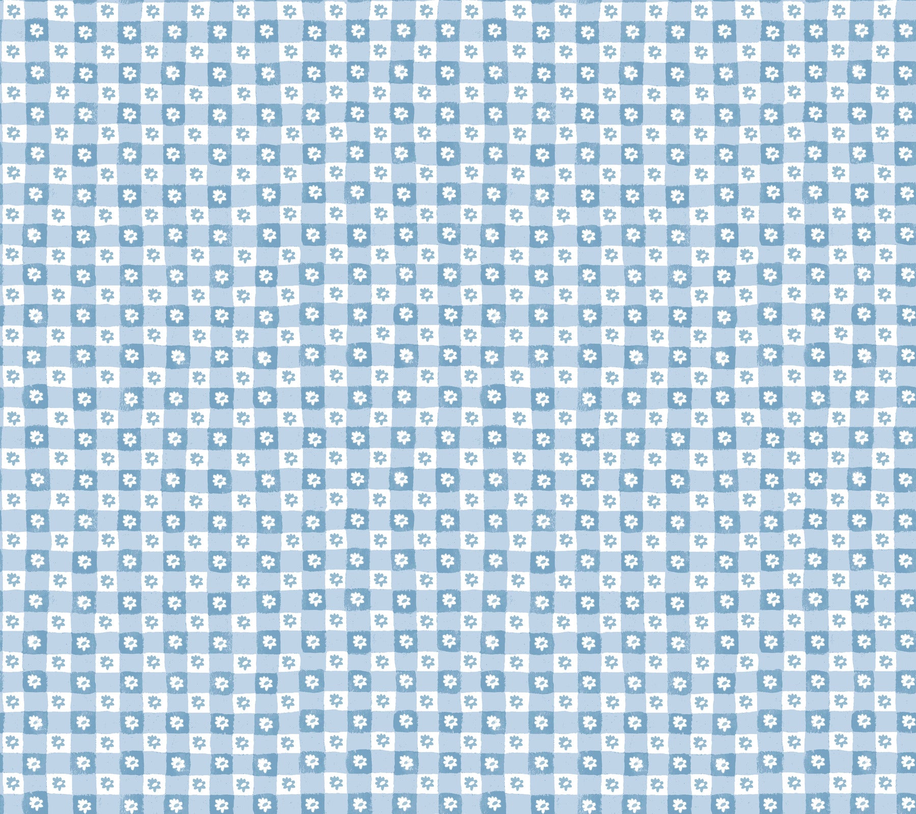 daisy-gingham-blue-floral-check-premium-peel-stick-wallpaper-york-wallcoverings-psw1689rl