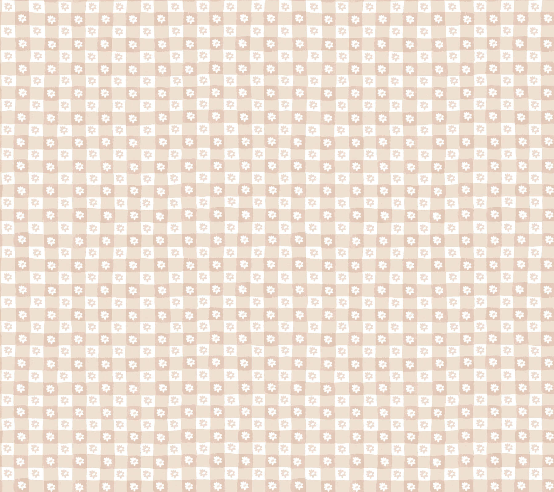 daisy-gingham-blush-floral-check-premium-peel-stick-wallpaper-york-wallcoverings-psw1690rl - York Wallcoverings Wallpaper