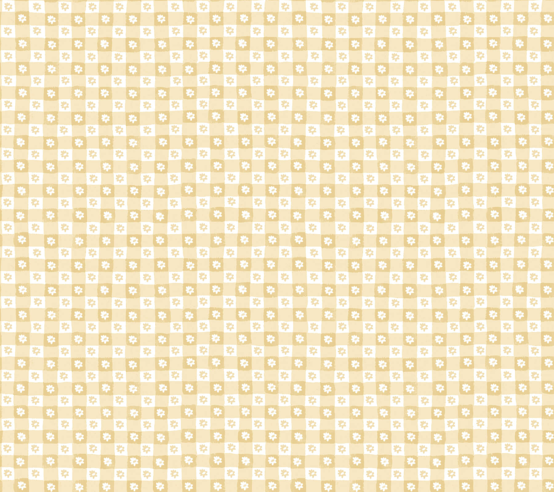 daisy-gingham-yellow-floral-check-premium-peel-stick-wallpaper-york-wallcoverings-psw1692rl - York Wallpaper Wallpaper