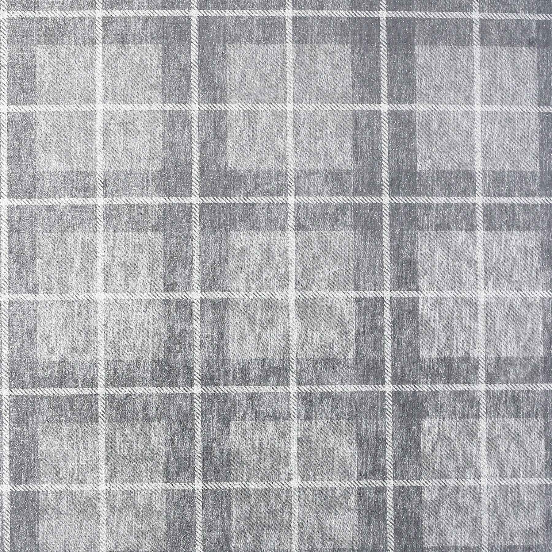 Hudson Grey Checkered Plaid Wallpaper - York Wallcoverings - AH251906