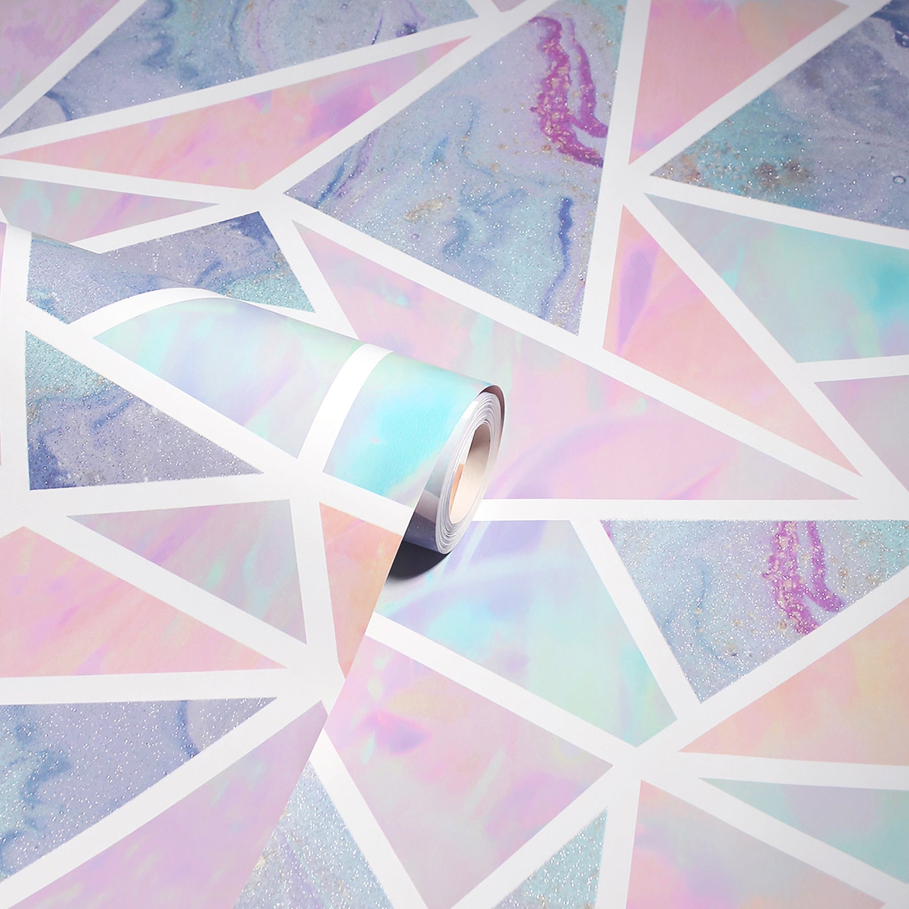 lizzie-pastel-triangles-wallpaper-york-wallcoverings-ah296002 - York Wallcoverings Wallpaper