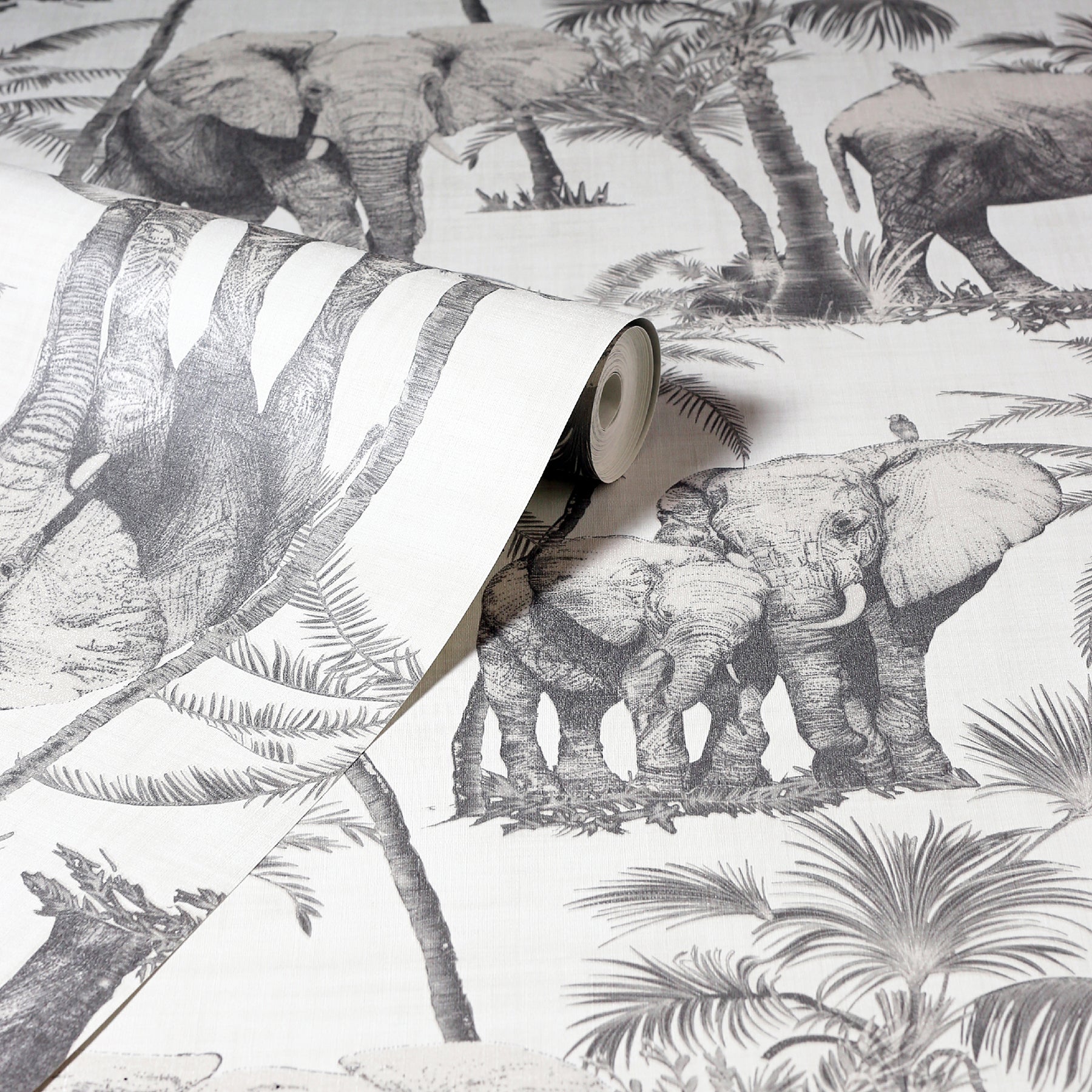 adelia-neutral-elephant-grove-wallpaper-york-wallcoverings-ah296700 - York Wallcoverings Wallpaper