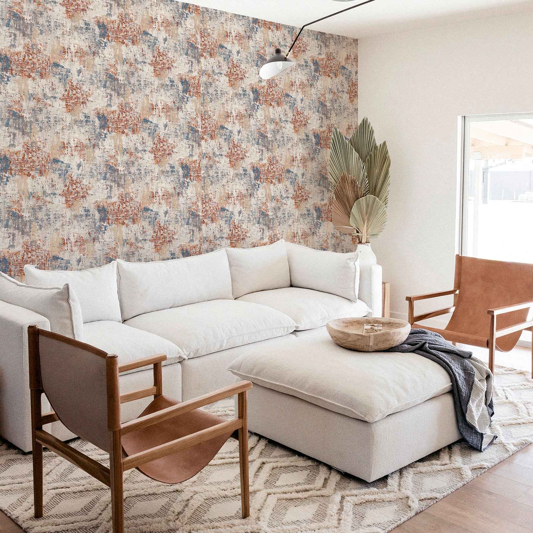 Sergio Rust Abstract Texture Wallpaper - York Wallcoverings - AH297406 - York Wallcoverings Wallpaper