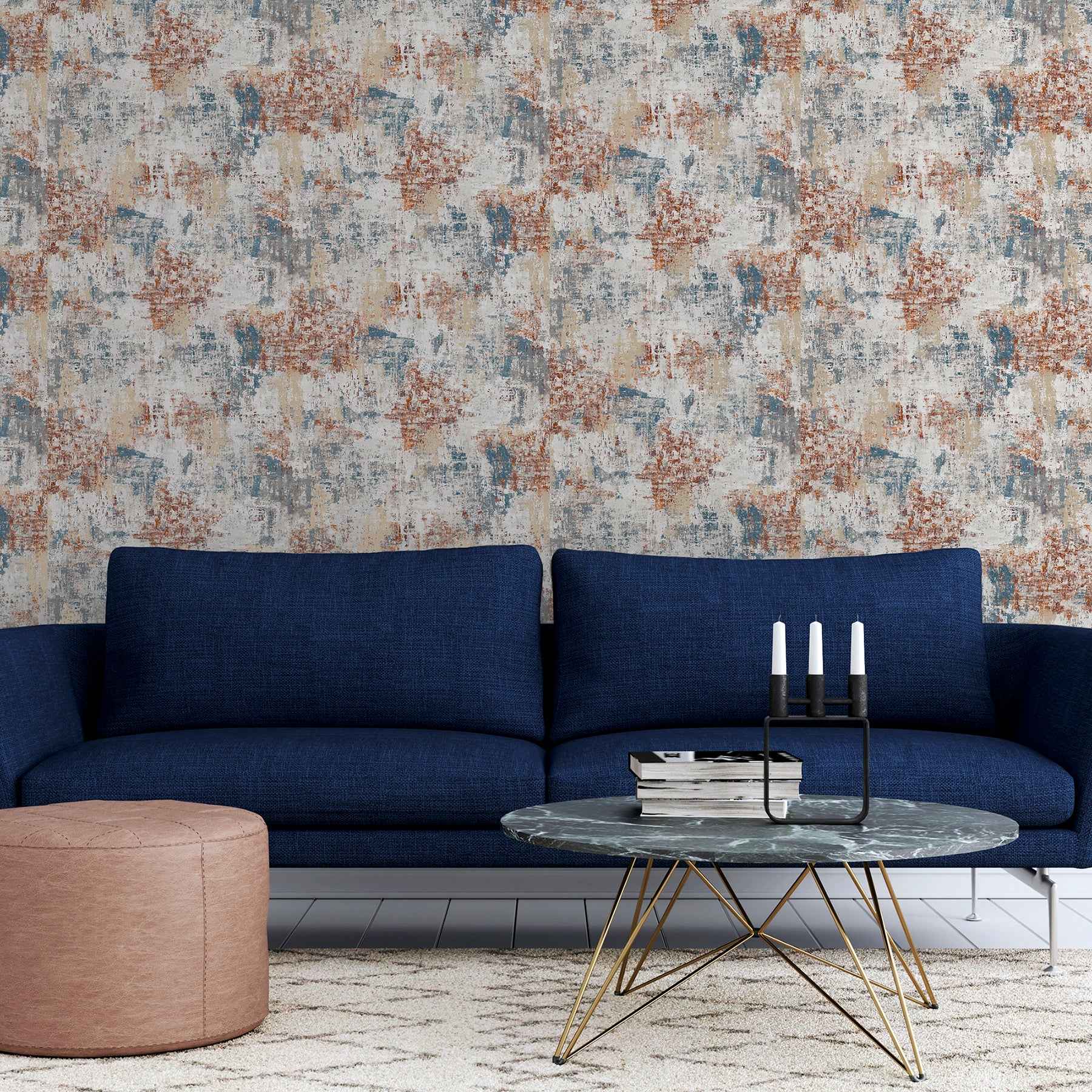 Sergio Rust Abstract Texture Wallpaper - York Wallcoverings - AH297406 - York Wallcoverings Wallpaper