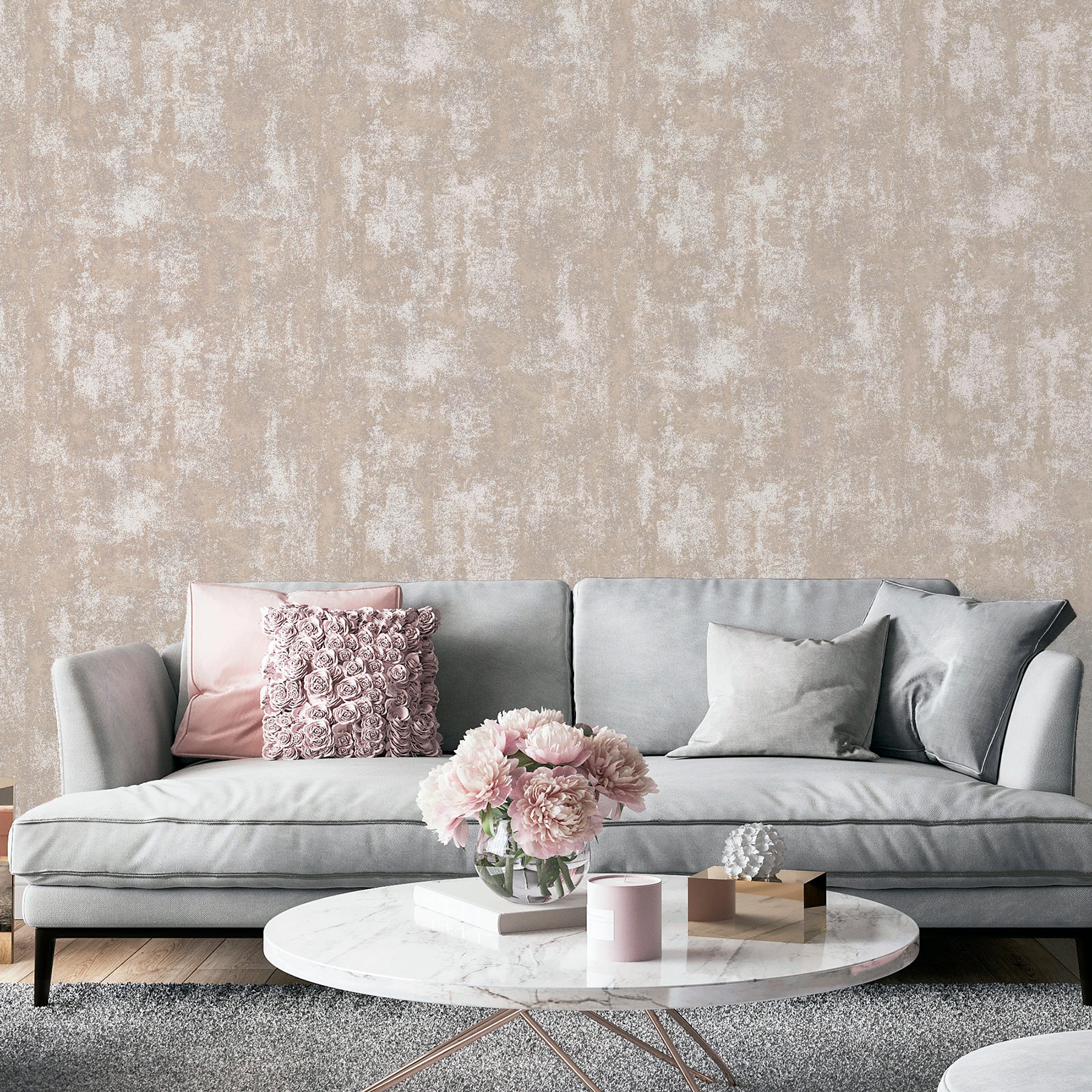 lloyd-blush-stone-texture-wallpaper-york-wallcoverings-ah902107 - York Wallcoverings Wallpaper