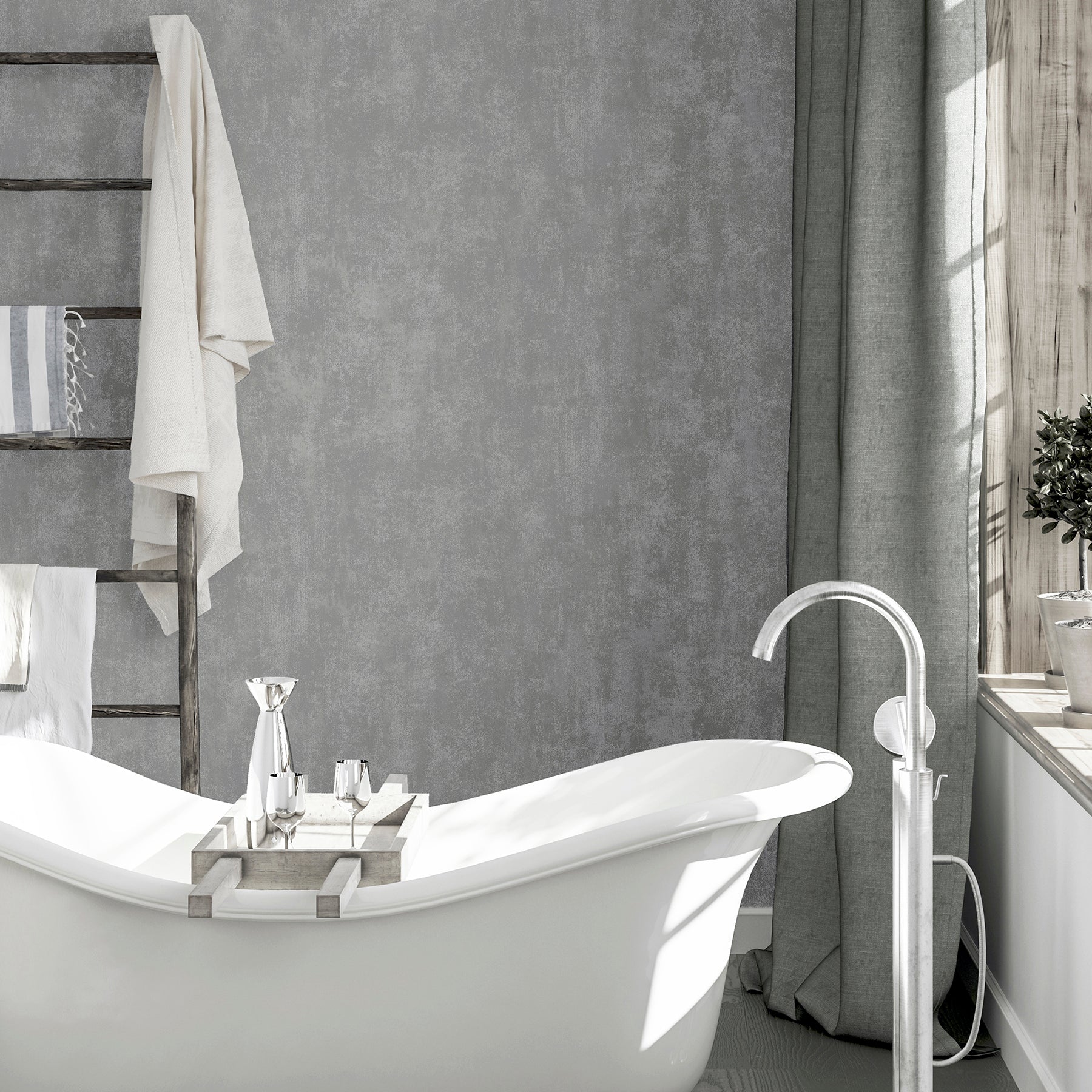 lloyd-pewter-stone-texture-wallpaper-york-wallcoverings-ah902109 - York Wallcoverings Wallpaper