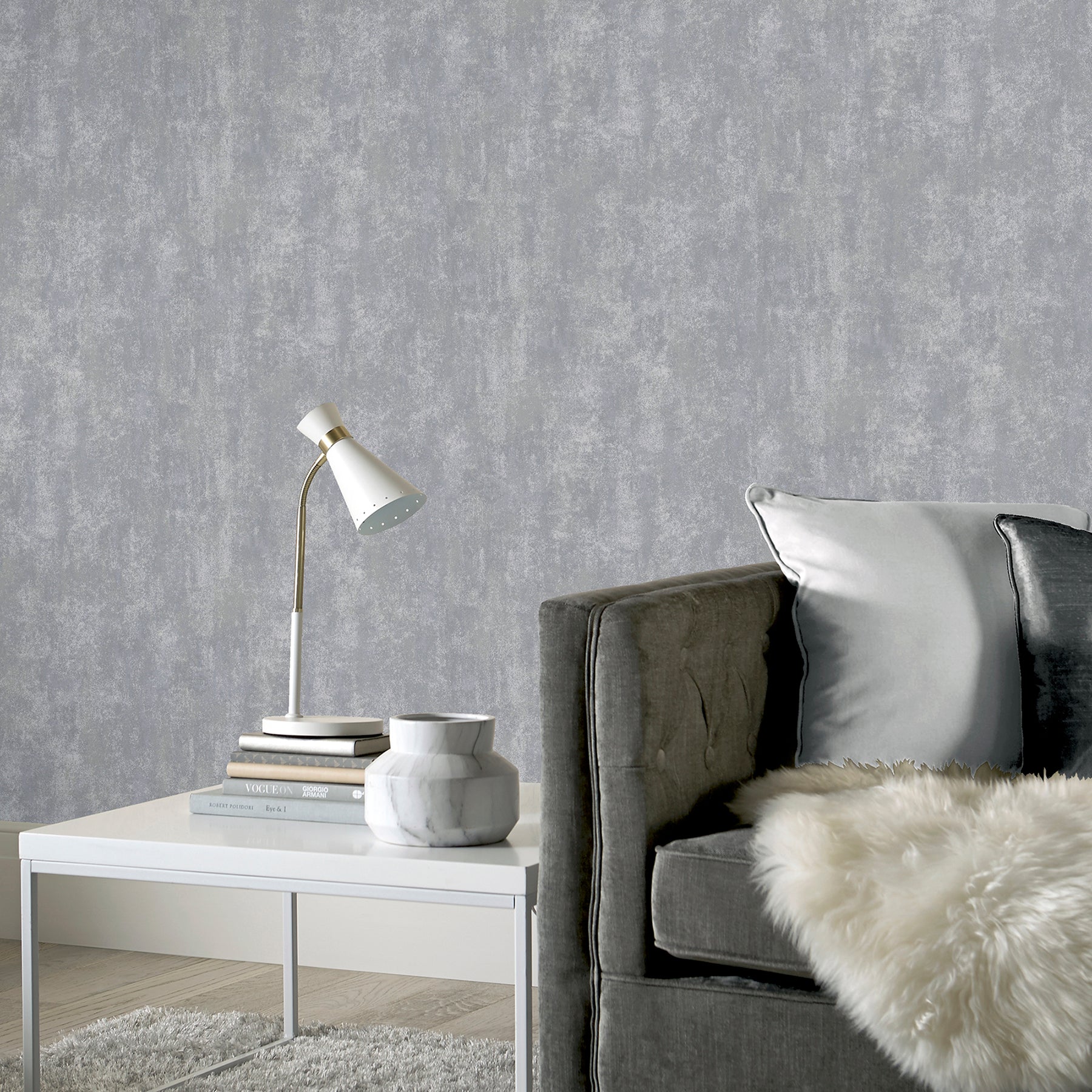 lloyd-pewter-stone-texture-wallpaper-york-wallcoverings-ah902109 - York Wallcoverings Wallpaper