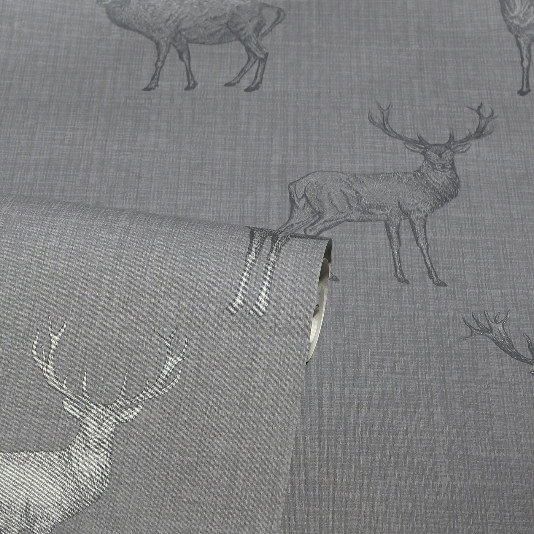 hank-grey-stag-wallpaper-york-wallcoverings-ah909608 - York Wallcoverings Wallpaper