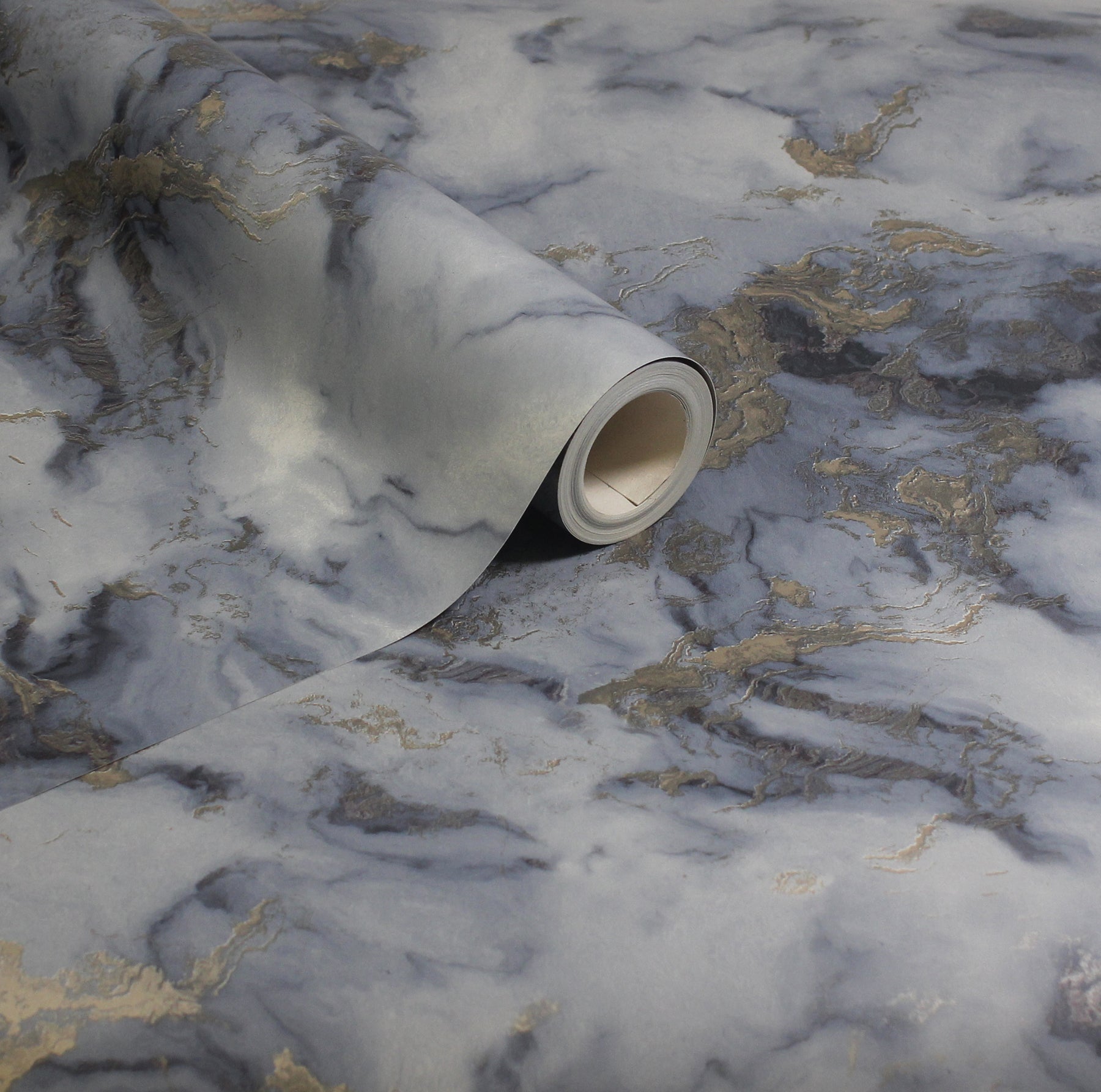 merrick-navy-marble-wallpaper-york-wallcoverings-ah923000 - York Wallcoverings Wallpaper