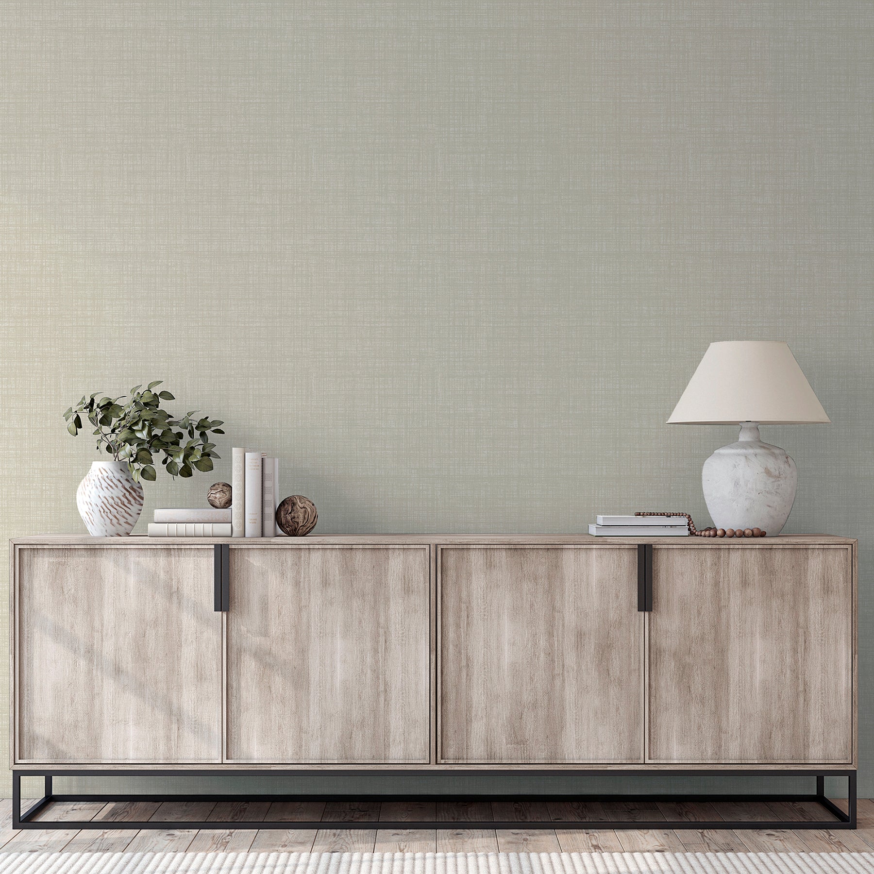 rafe-neutral-woven-texture-wallpaper-york-wallcoverings-ah946003 - York Wallcoverings Wallpaper