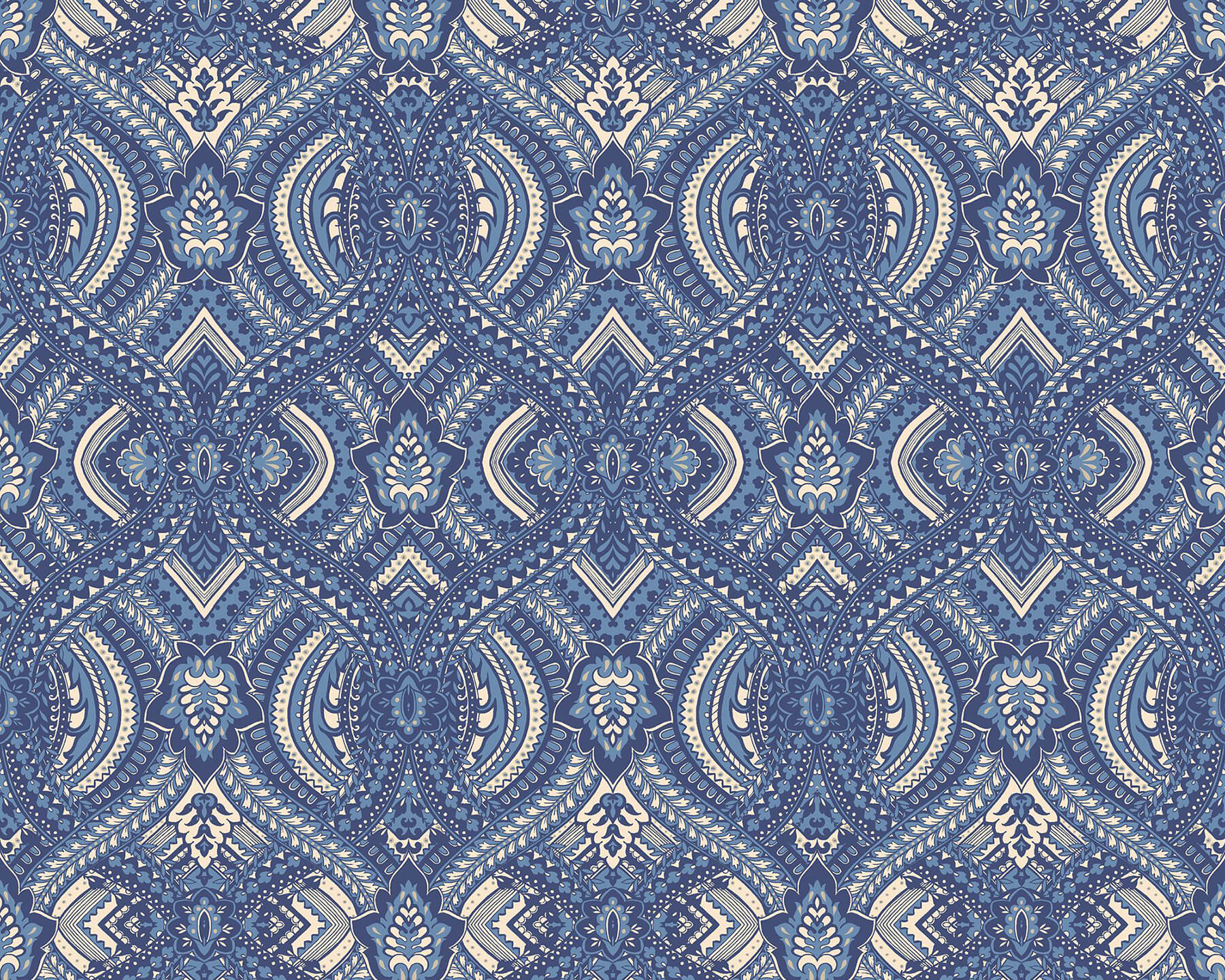ogee-navy-blue-peel-and-stick-wallpaper-york-wallcoverings-hwa1036pu - York Wallcoverings Wallpaper