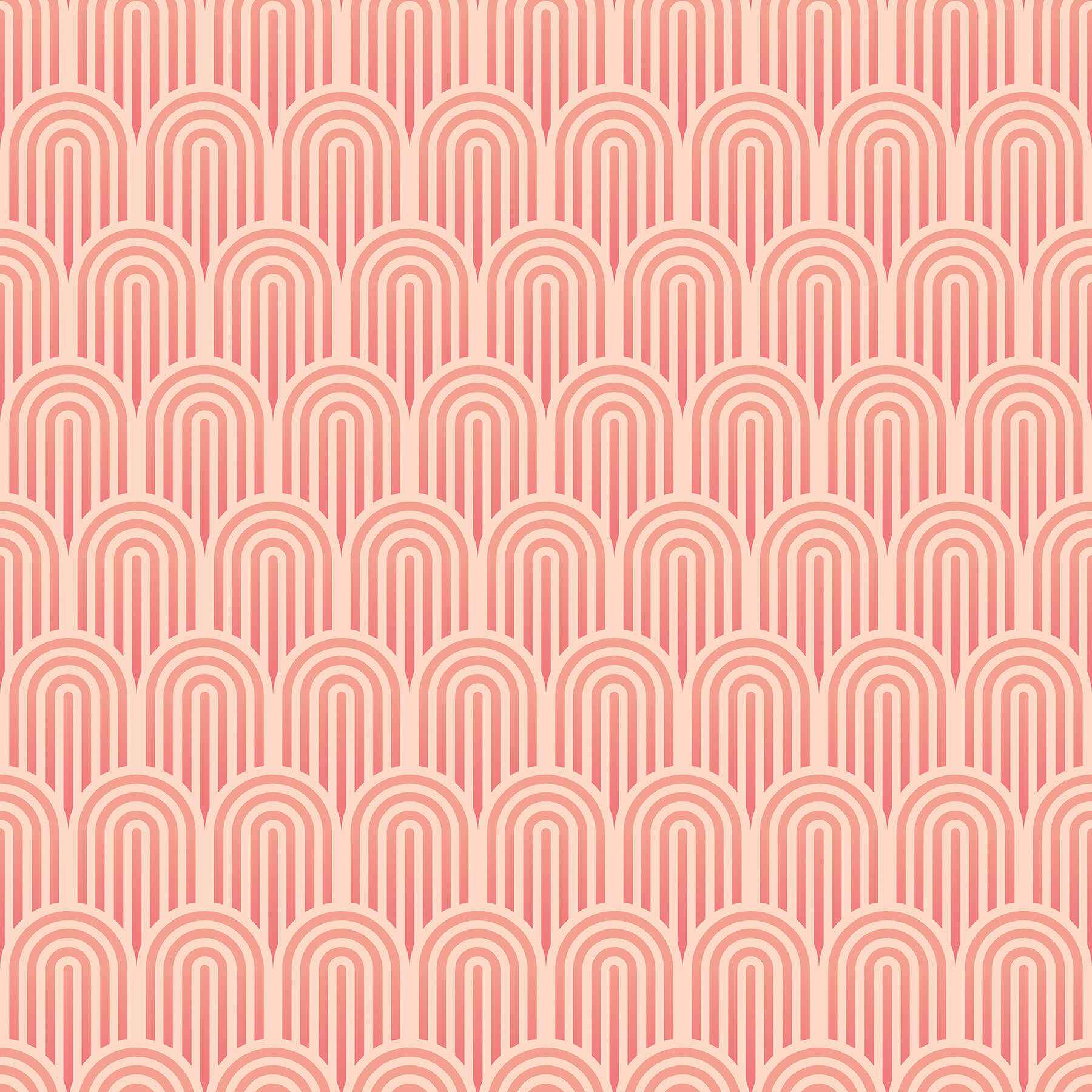 Retro Arch Blush Pink Peel and Stick Wallpaper - York Wallcoverings - HWA1072PU