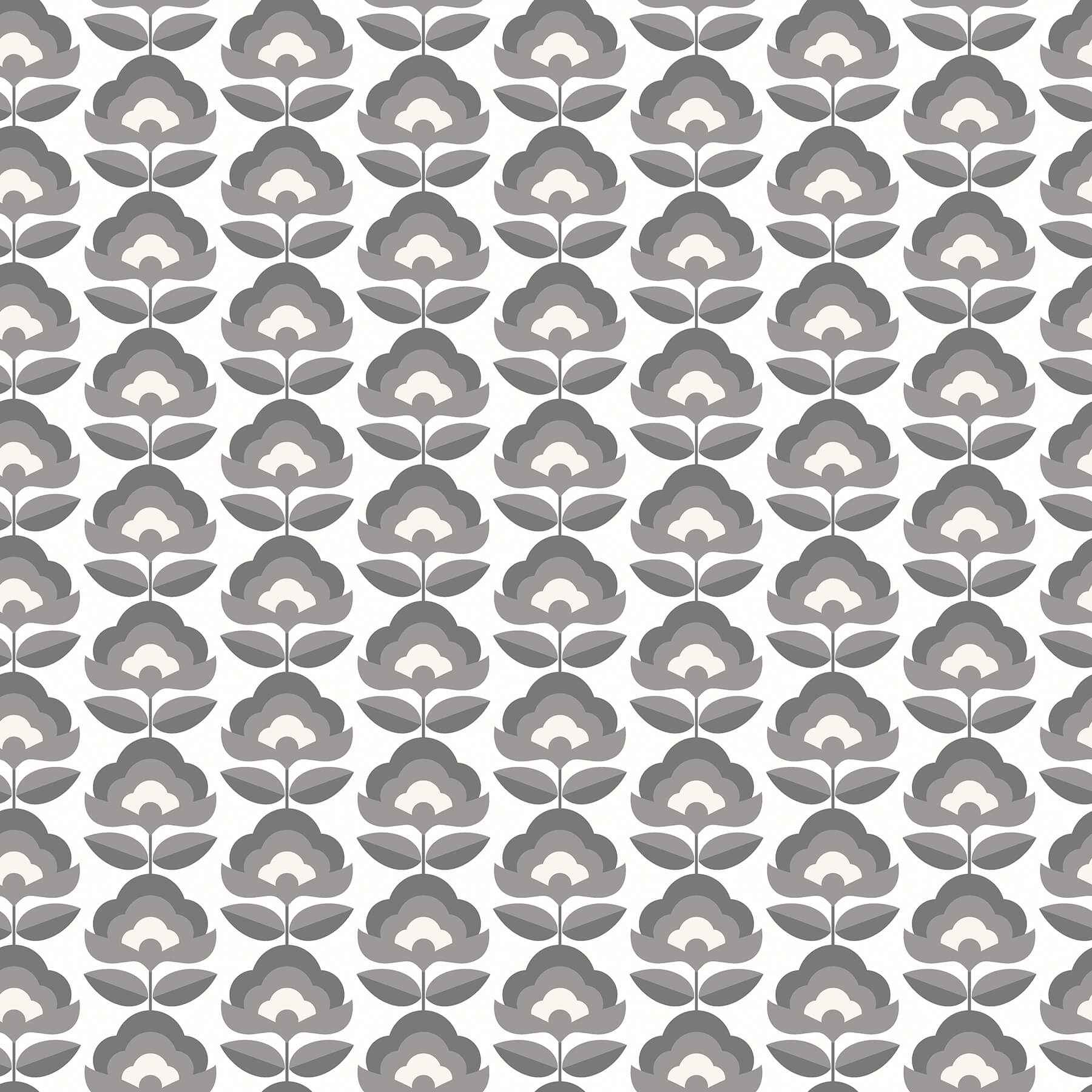 Retro Flower Chalkboard Peel and Stick Wallpaper - York Wallcoverings - HWA1173PU