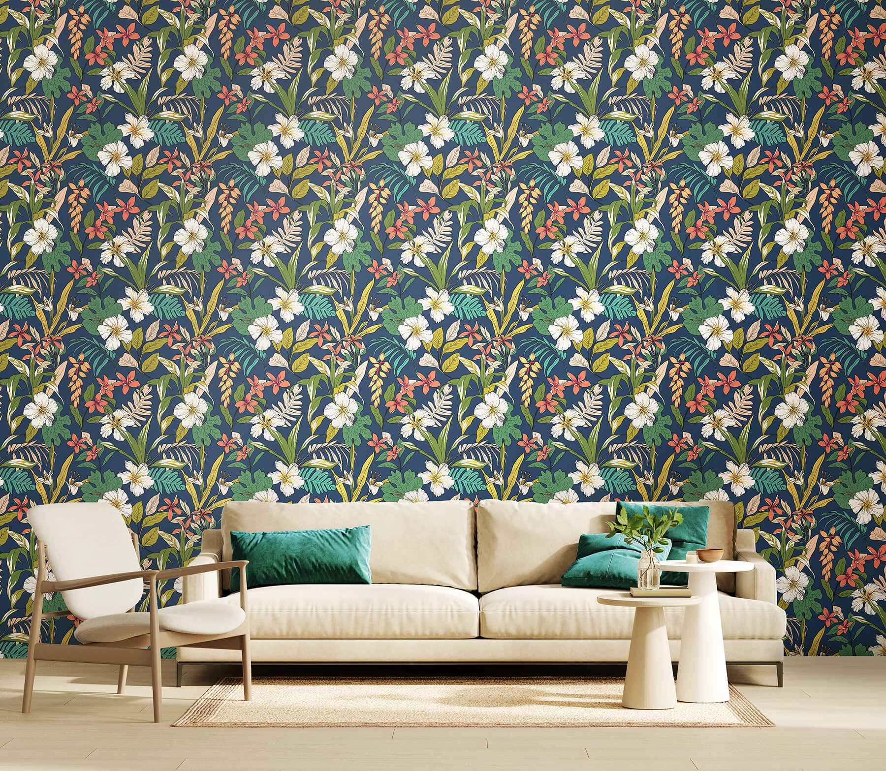 Oasis Navy Twist Peel & Stick Wallpaper - York Wallcoverings - HWA1203PU - York Wallcoverings Wallpaper