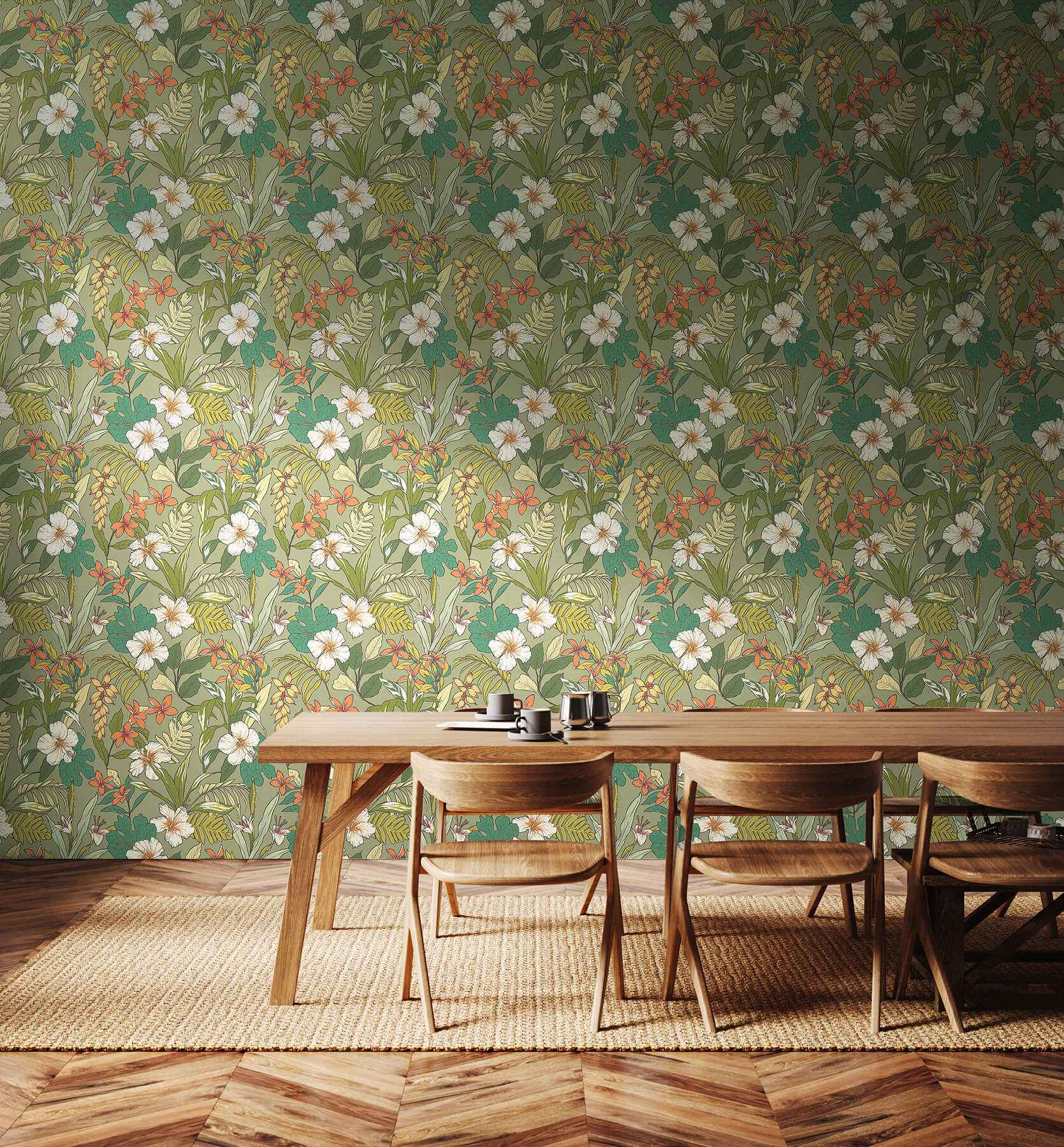 Oasis Olive Citrus Peel and Stick Wallpaper - York Wallcoverings - HWA1204PU - York Wallcoverings Wallpaper