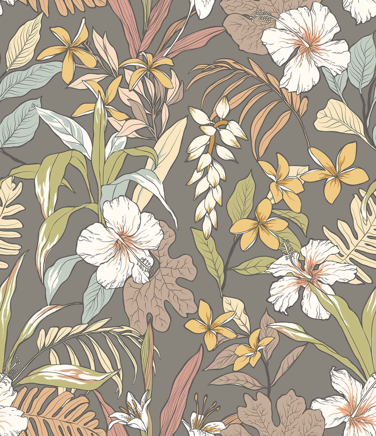 Oasis Mink Sage Peel and Stick Wallpaper - York Wallcoverings - HWA1209PU