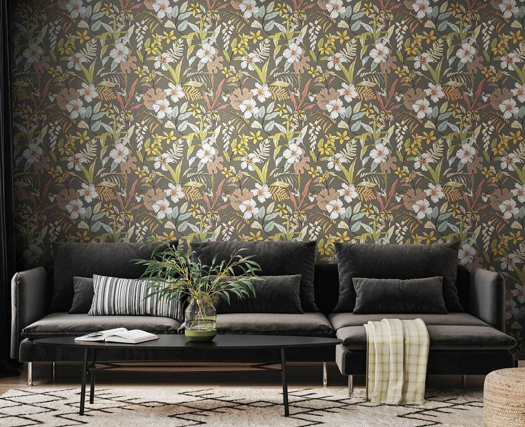 Oasis Mink Sage Peel and Stick Wallpaper - York Wallcoverings - HWA1209PU - York Wallcoverings Wallpaper