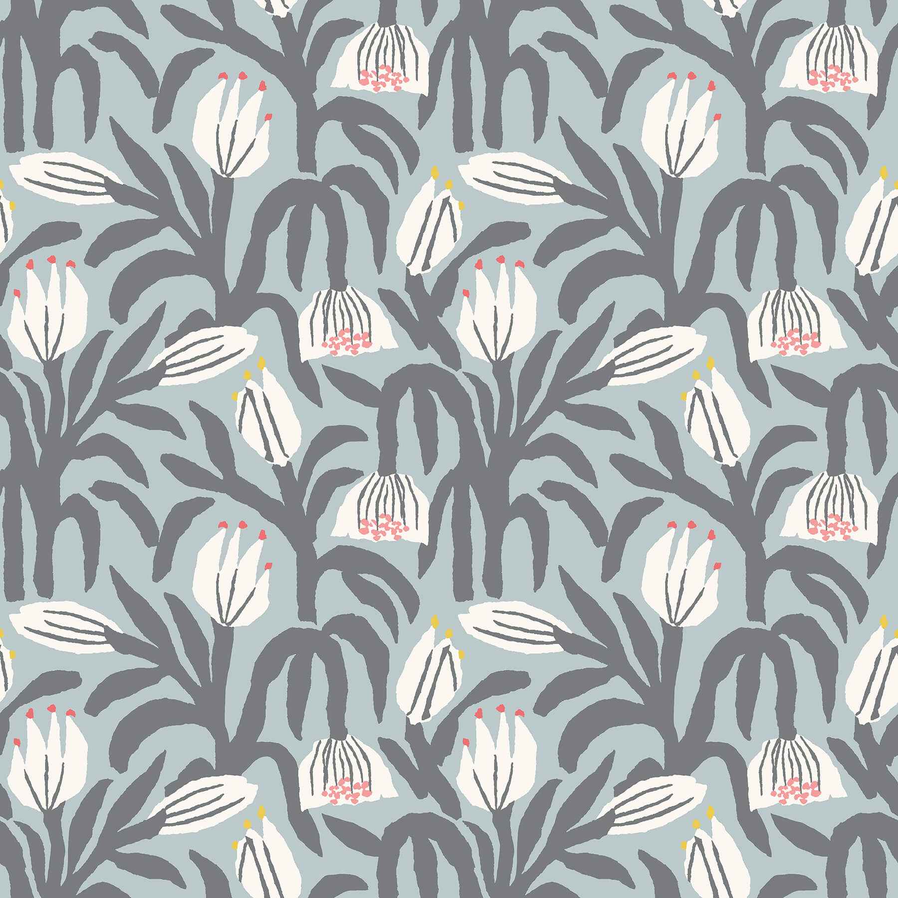 Chunky Flower Summer Shower Peel and Stick Wallpaper - York Wallcoverings - HWA1149PU