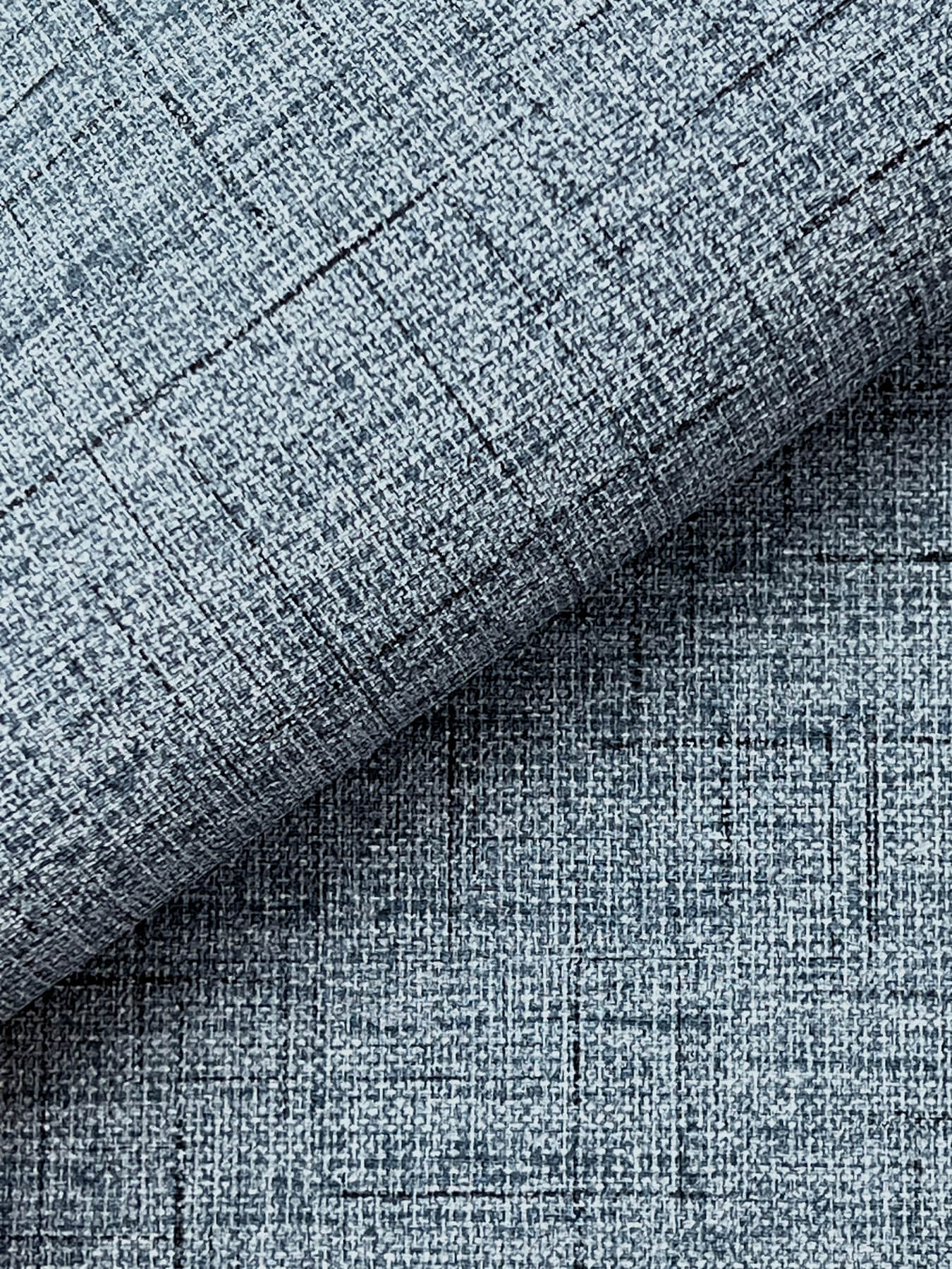 leon-denim-faux-fabric-wallpaper-york-wallcoverings-4207-5415 - York Wallcoverings Wallpaper