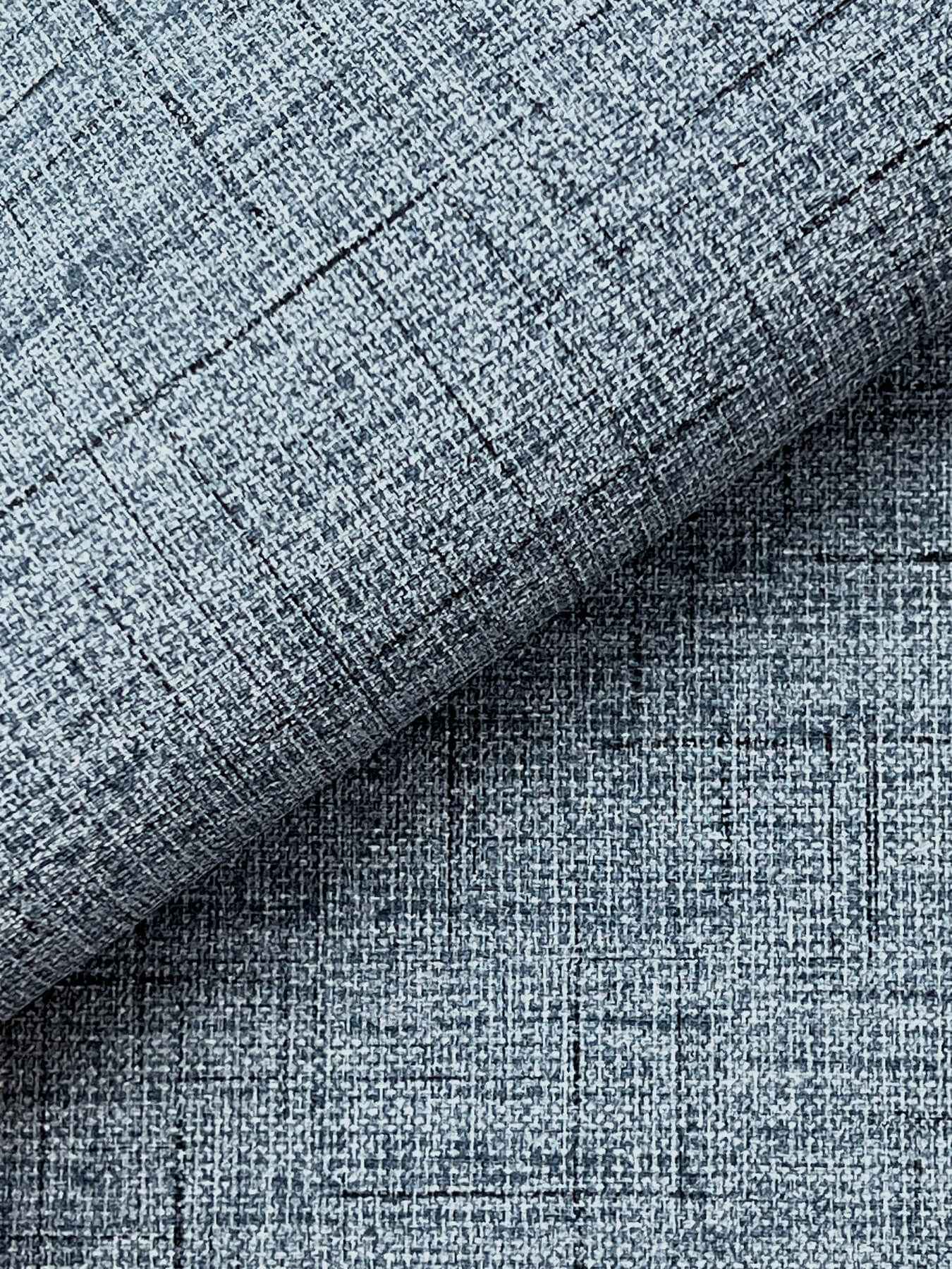 Leon Denim Faux Fabric Wallpaper - York Wallcoverings - 4207-5415 - York Wallcoverings Wallpaper