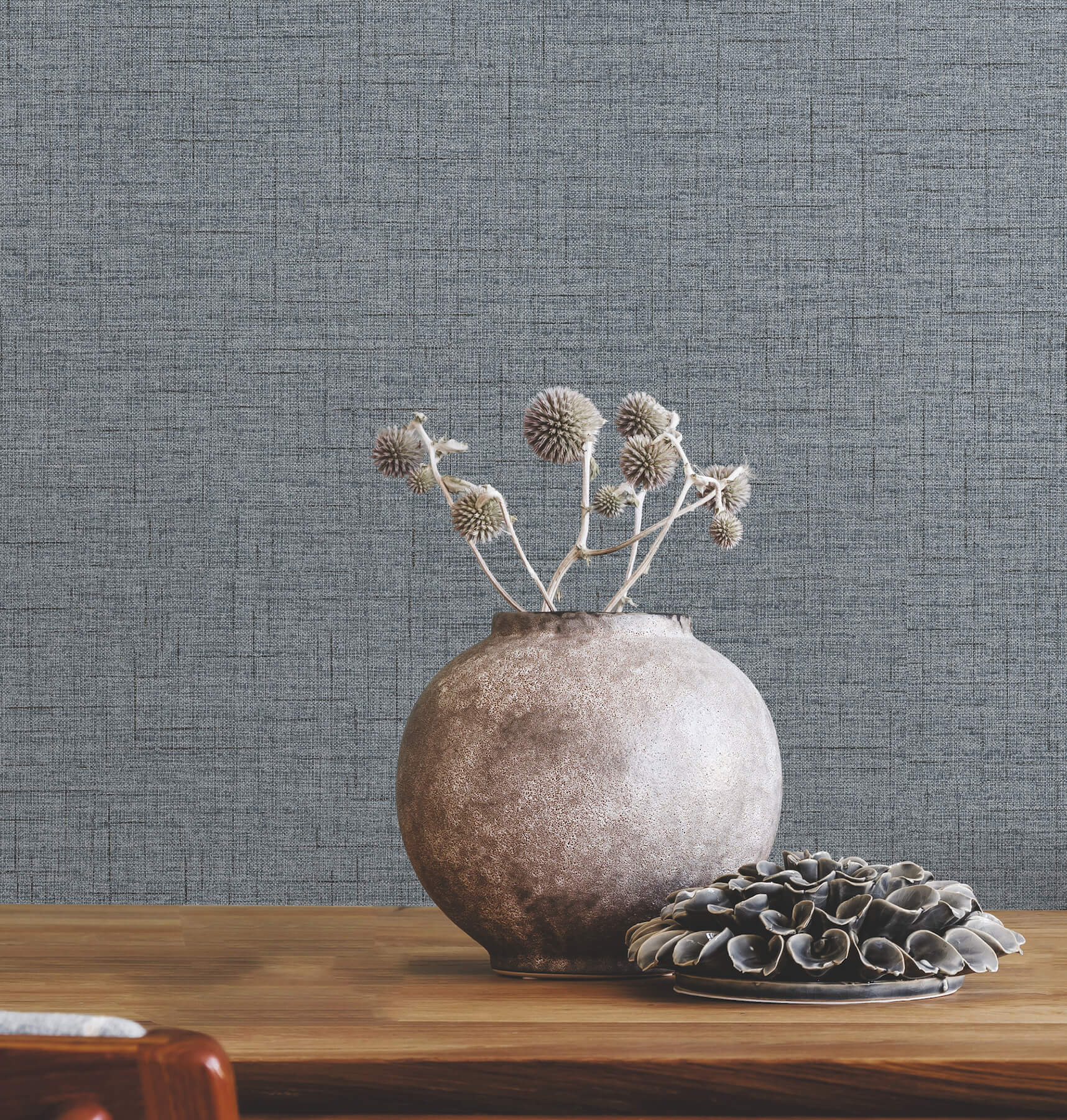 leon-denim-faux-fabric-wallpaper-york-wallcoverings-4207-5415 - York Wallcoverings Wallpaper