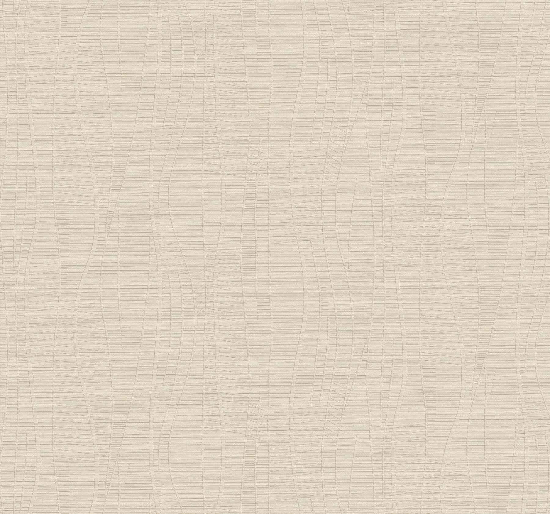 Amir Beige Embossed Wallpaper - York Wallcoverings - 4207-5443