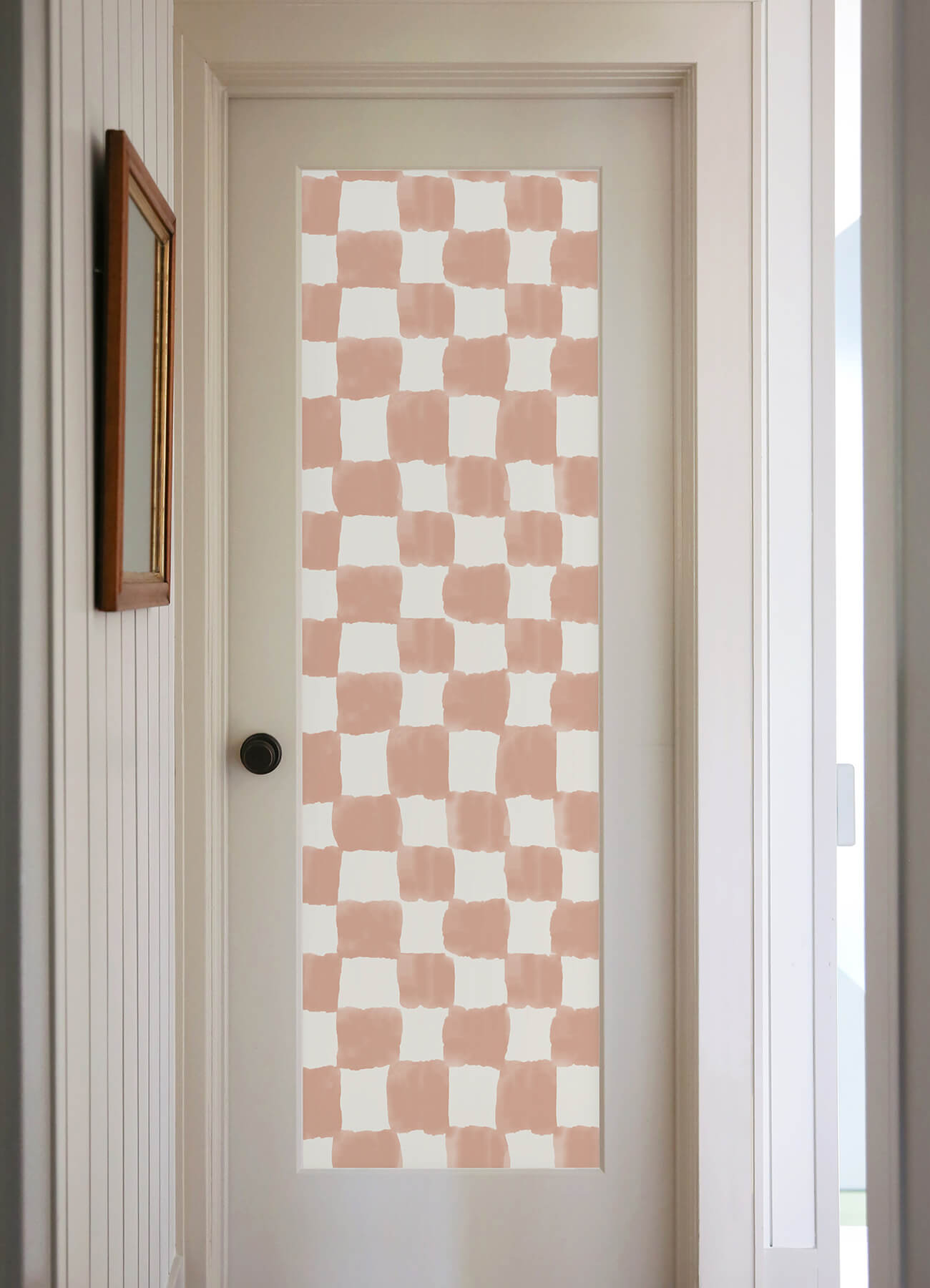 mr-kate-tess-watercolor-checker-terracotta-peel-and-stick-wallpaper-york-wallcoverings-rmws1315 - York Wallcoverings Wallpaper