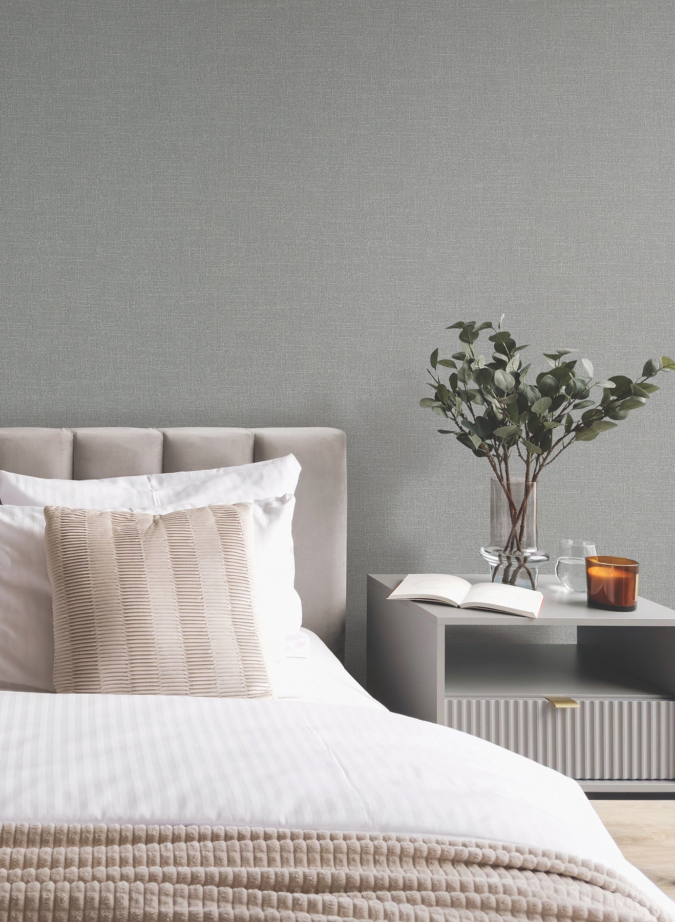 highland-tweed-dark-grey-faux-fabric-wallpaper-york-wallcoverings-ma34915