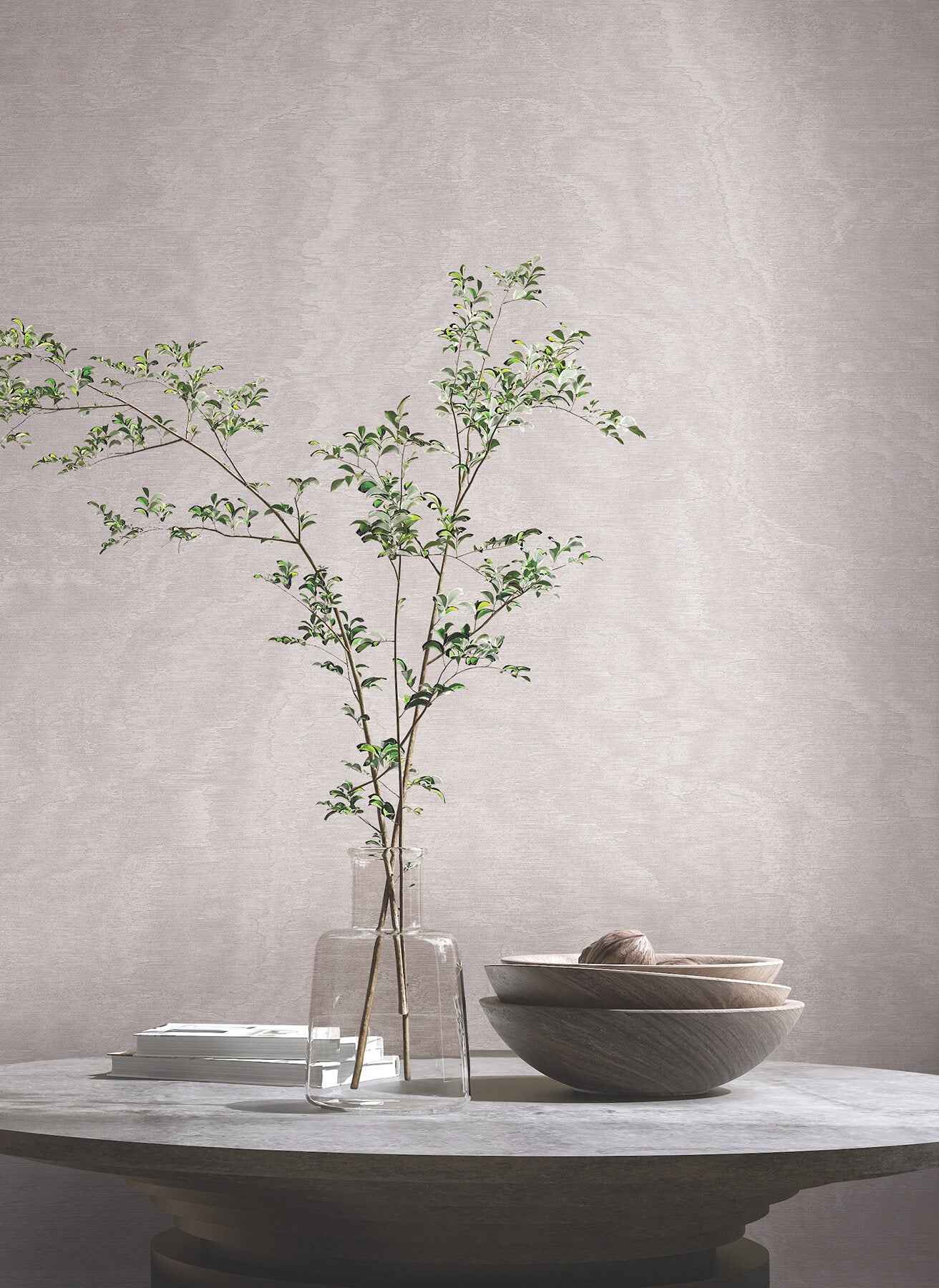 Shimmering Moire Dove Textured Wallpaper - York Wallcoverings - MA34920 - York Wallcoverings Wallpaper