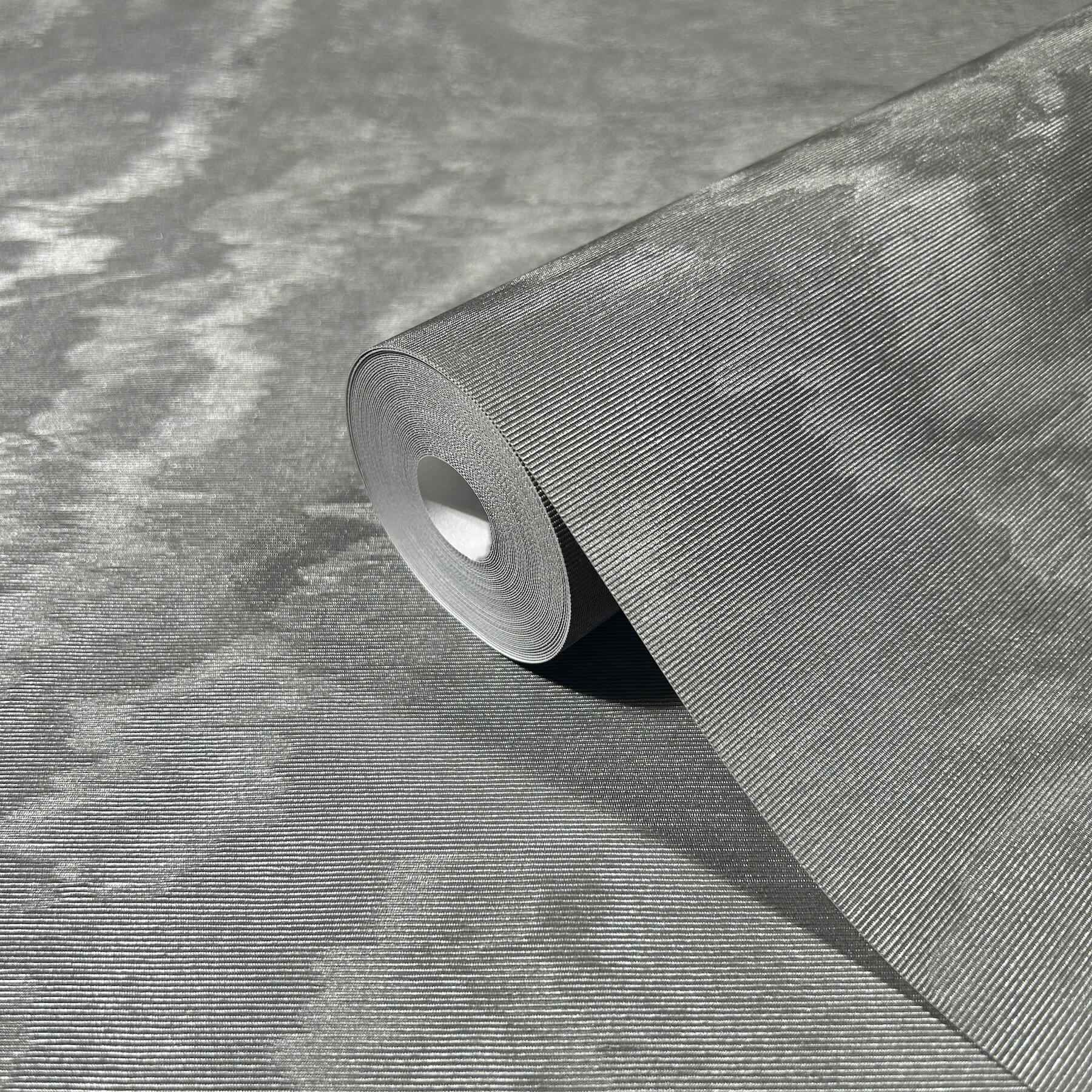 Shimmering Moire Pewter Textured Wallpaper - York Wallcoverings - MA34924 - York Wallcoverings Wallpaper