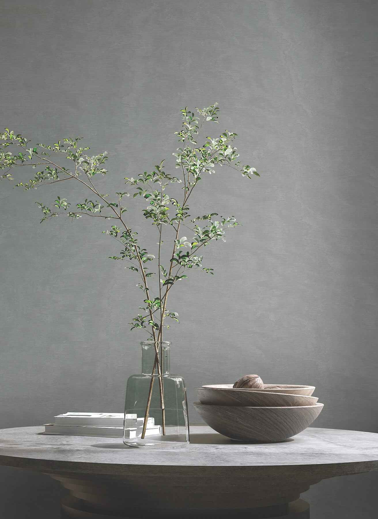 Shimmering Moire Pewter Textured Wallpaper - York Wallcoverings - MA34924 - York Wallcoverings Wallpaper
