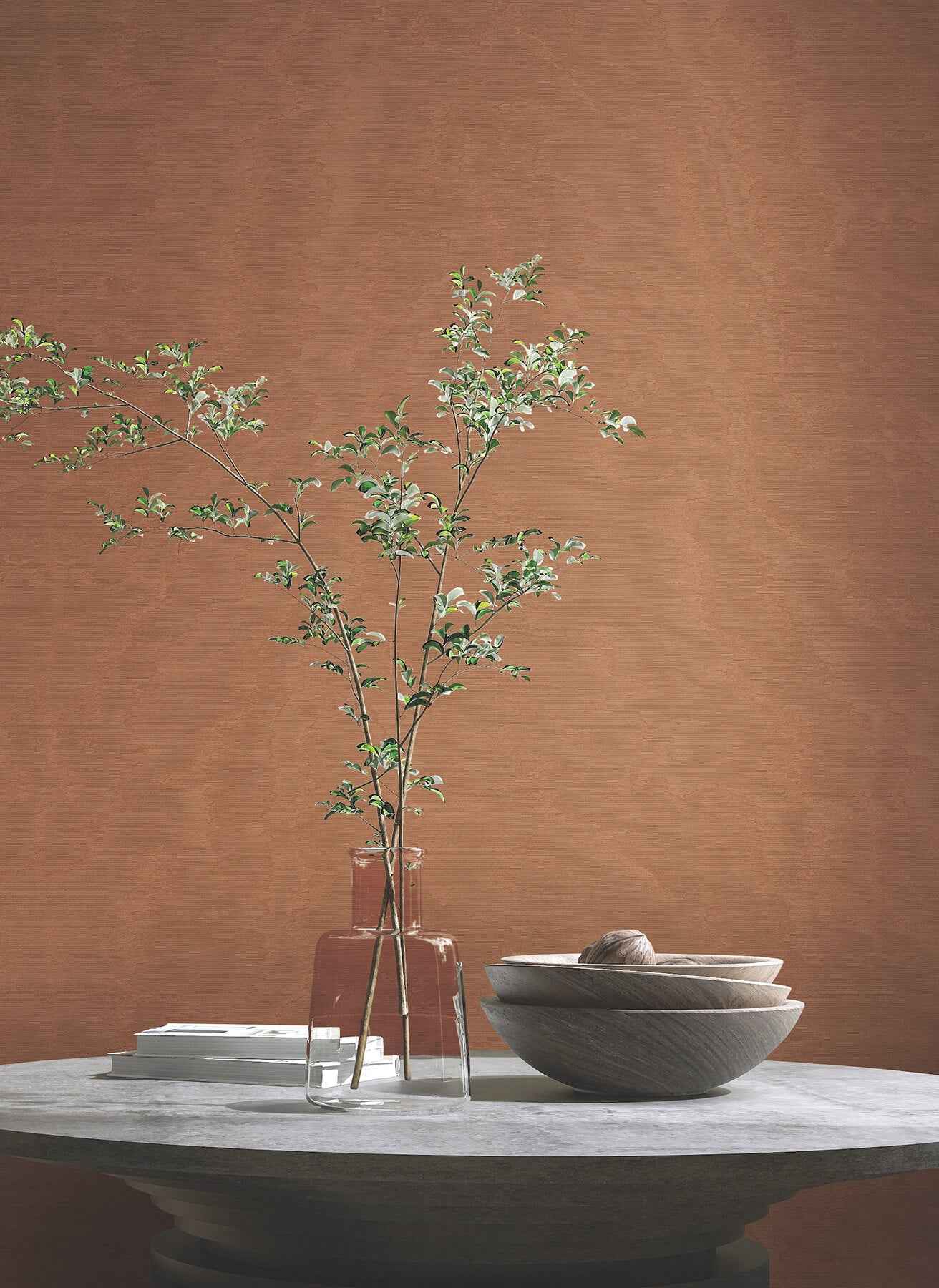 Shimmering Moire Copper Textured Wallpaper - York Wallcoverings - MA34926 - York Wallcoverings Wallpaper