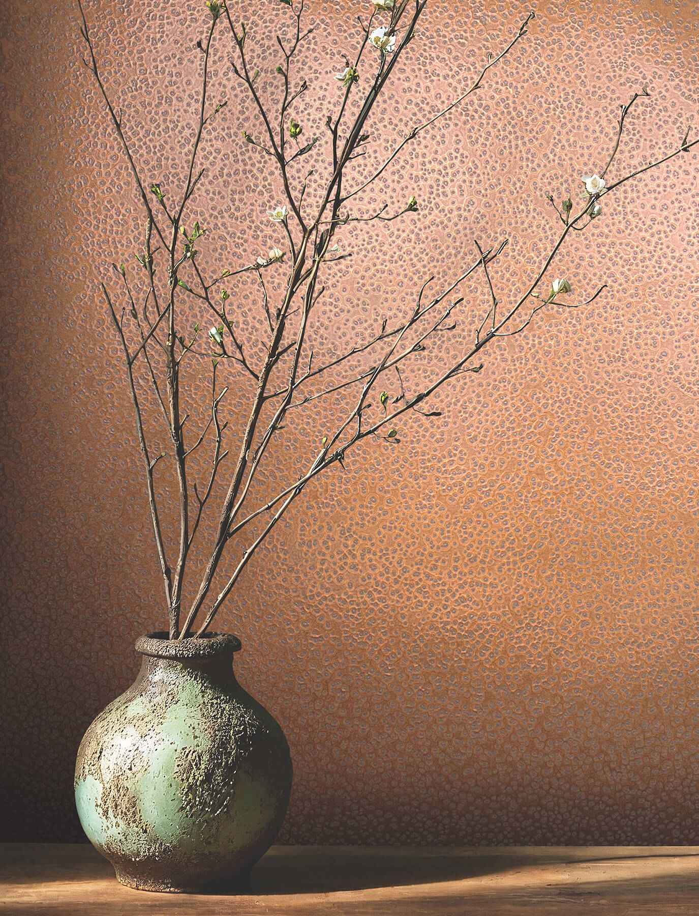 Hudson Copper Hammered Metal Wallpaper - York Wallcoverings - MA34958 - York Wallcoverings Wallpaper