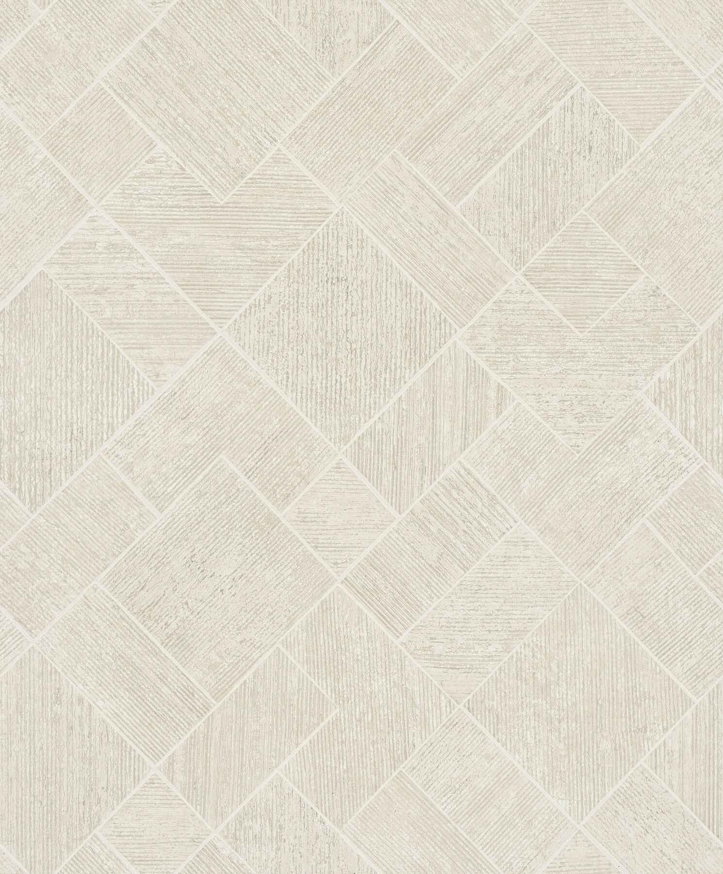 Marquetry Beige Tile Wallpaper - York Wallcoverings - MA35509 - York Wallcoverings Wallpaper