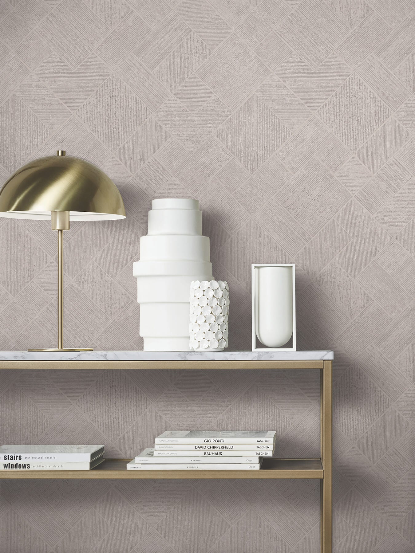 marquetry-grey-tile-wallpaper-york-wallcoverings-ma35510 - York Wallcoverings Wallpaper
