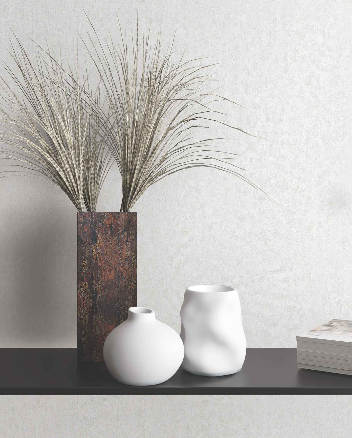 Jemma White Distressed Wallpaper - York Wallcoverings - MA35544 - York Wallcoverings Wallpaper
