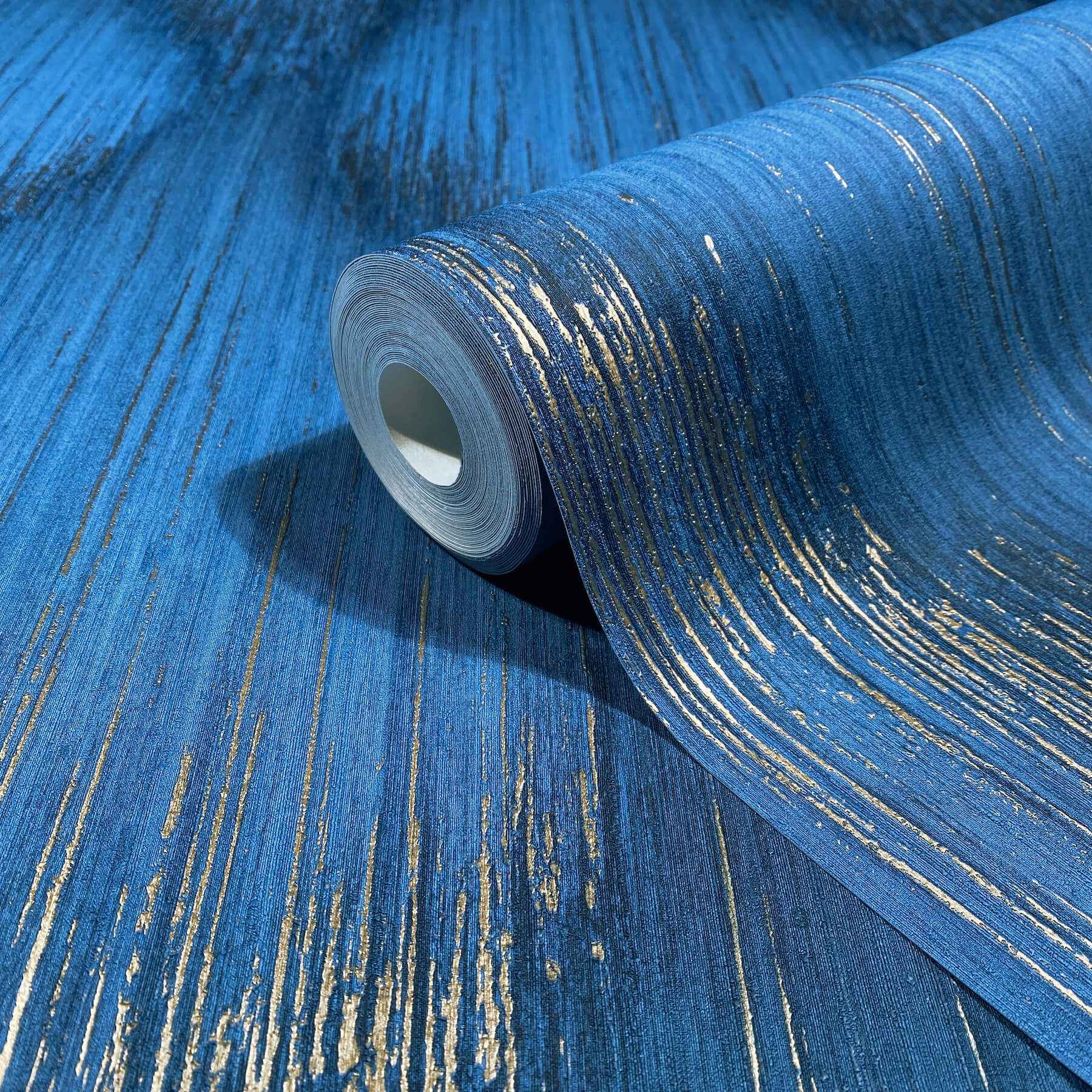 Starfall Sapphire Metallic Ikat Wallpaper - York Wallcoverings - MA35808 - York Wallcoverings Wallpaper