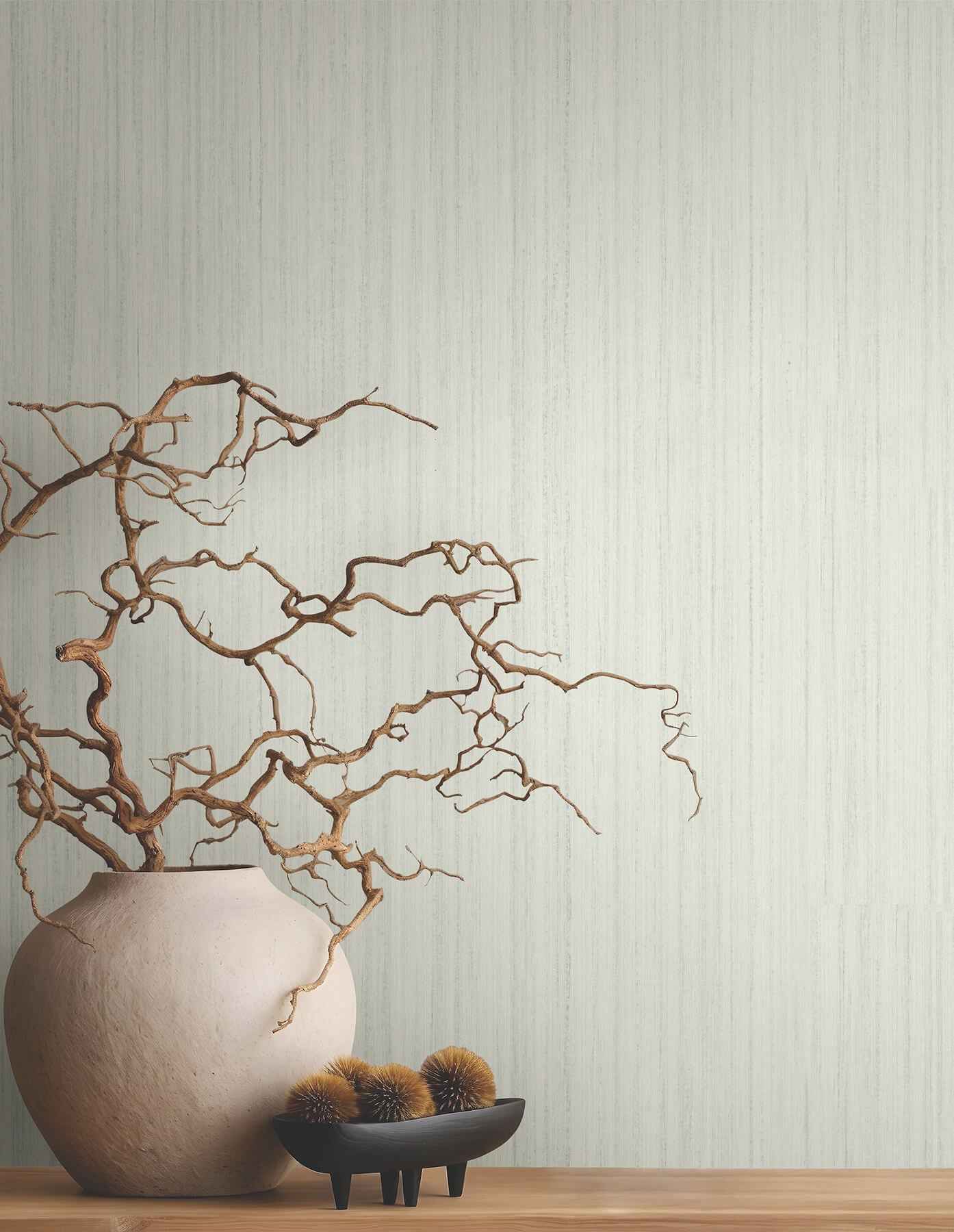 Indra Sage Striated Wallpaper - York Wallcoverings - MA35836 - York Wallcoverings Wallpaper